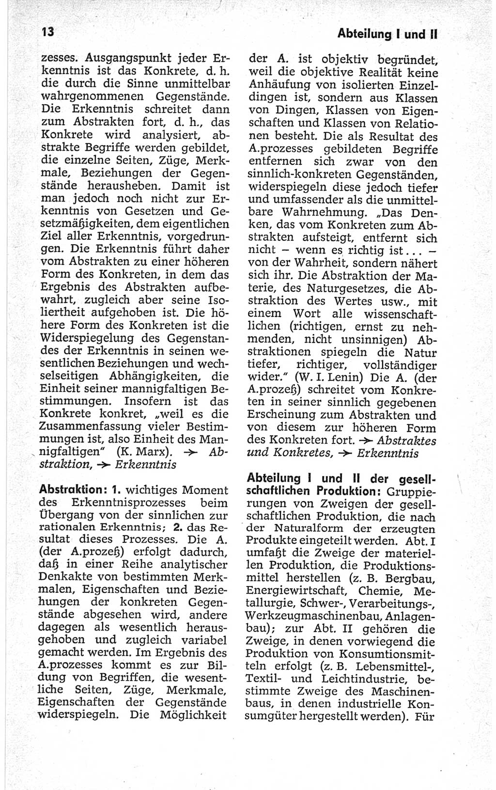 Kleines politisches Wörterbuch [Deutsche Demokratische Republik (DDR)] 1967, Seite 13 (Kl. pol. Wb. DDR 1967, S. 13)
