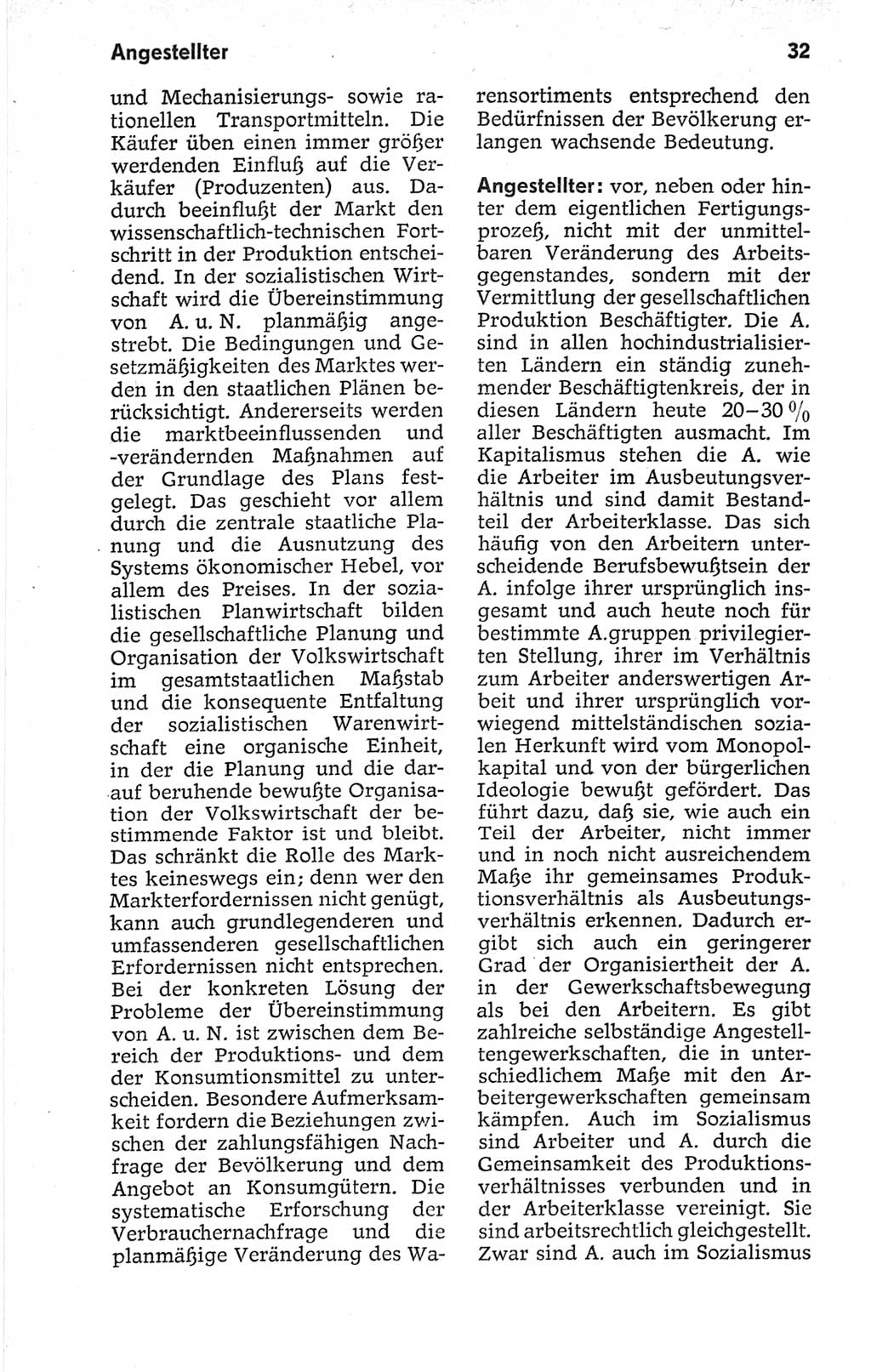 Kleines politisches Wörterbuch [Deutsche Demokratische Republik (DDR)] 1967, Seite 32 (Kl. pol. Wb. DDR 1967, S. 32)