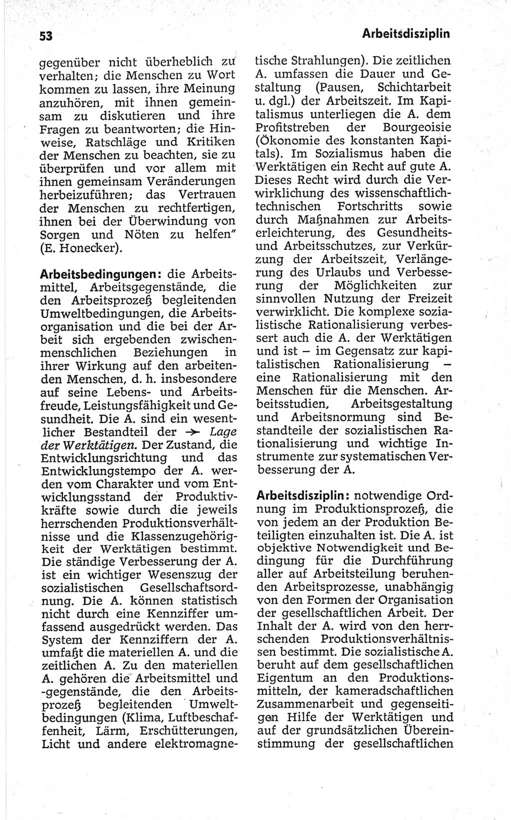 Kleines politisches Wörterbuch [Deutsche Demokratische Republik (DDR)] 1967, Seite 53 (Kl. pol. Wb. DDR 1967, S. 53)