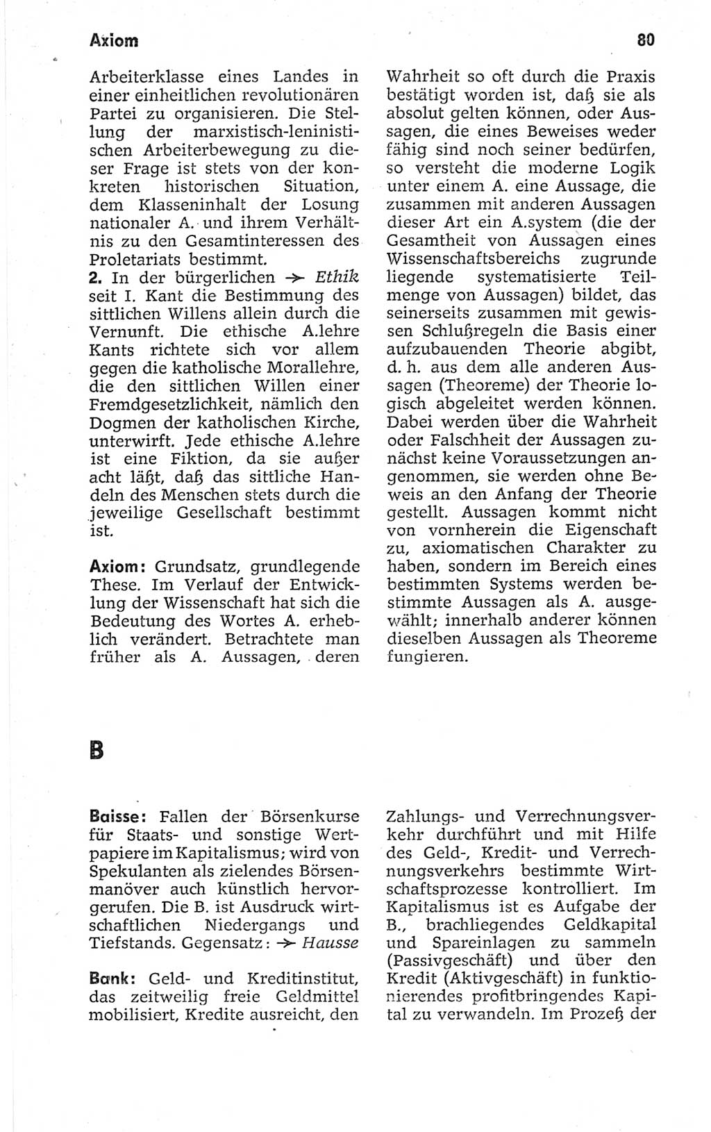 Kleines politisches Wörterbuch [Deutsche Demokratische Republik (DDR)] 1967, Seite 80 (Kl. pol. Wb. DDR 1967, S. 80)