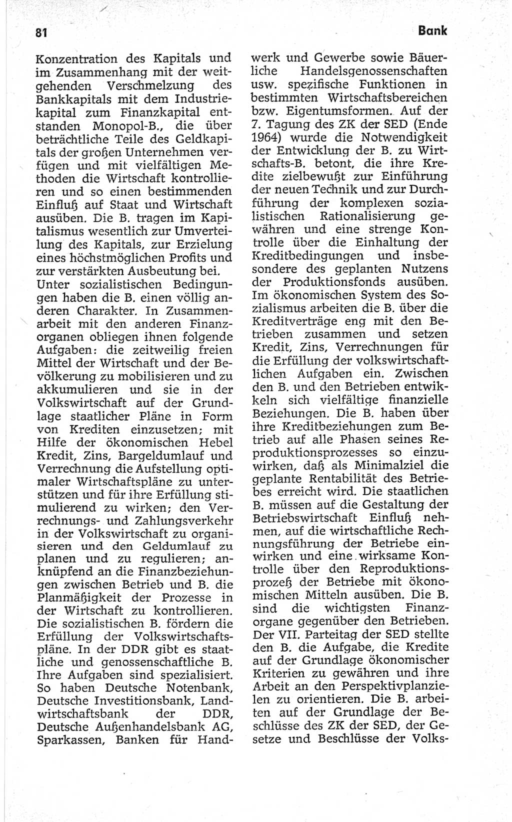 Kleines politisches Wörterbuch [Deutsche Demokratische Republik (DDR)] 1967, Seite 81 (Kl. pol. Wb. DDR 1967, S. 81)