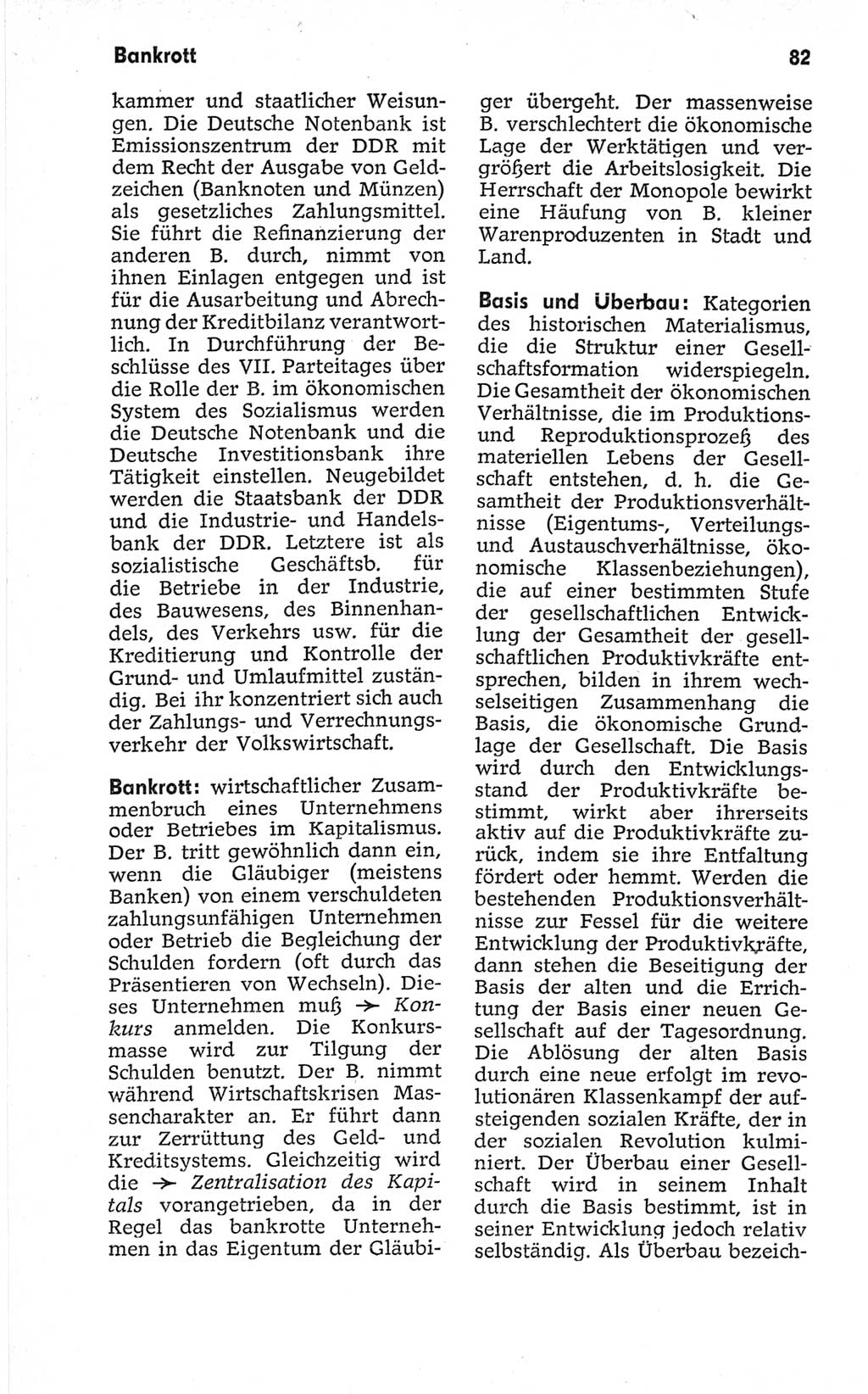 Kleines politisches Wörterbuch [Deutsche Demokratische Republik (DDR)] 1967, Seite 82 (Kl. pol. Wb. DDR 1967, S. 82)