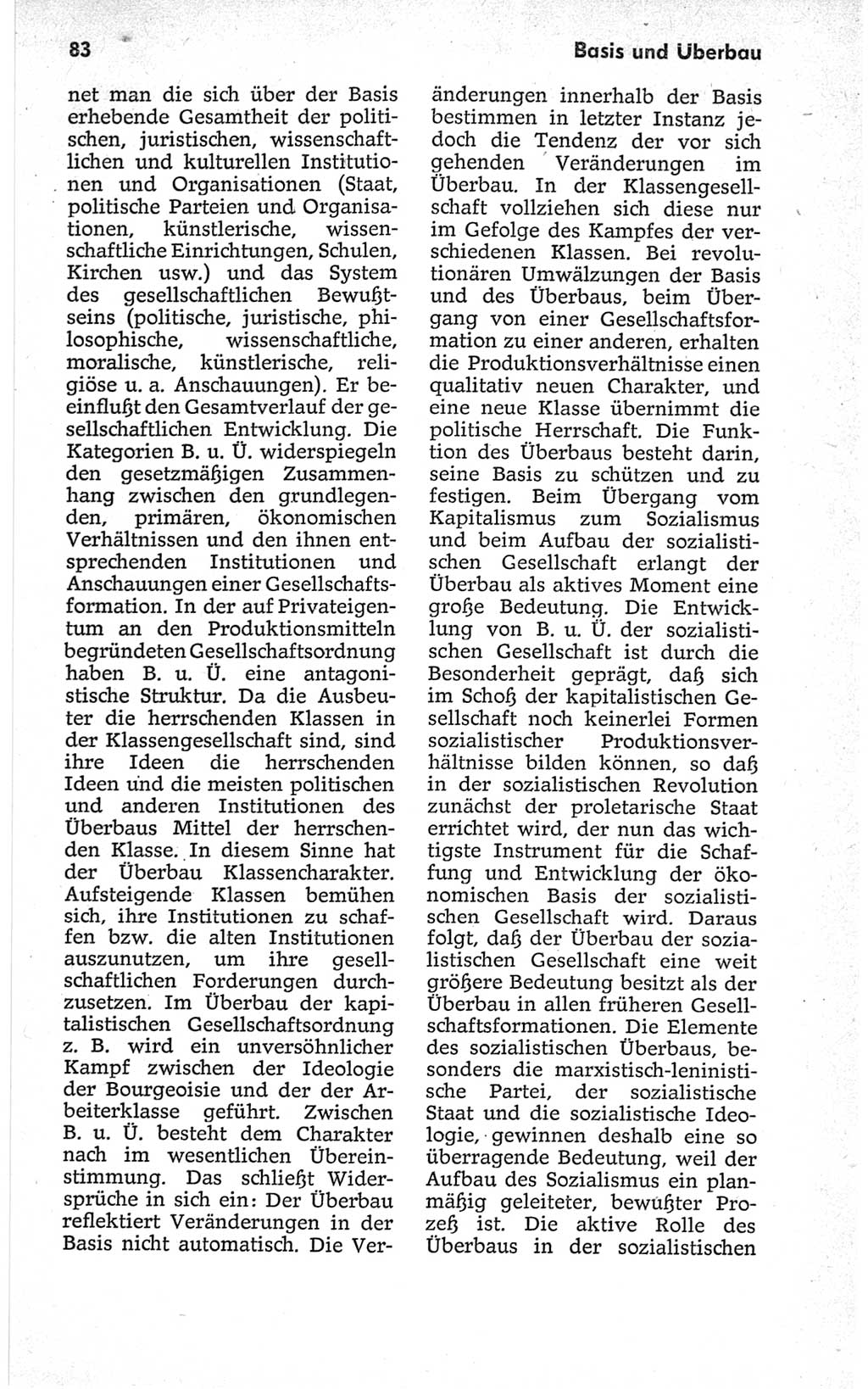 Kleines politisches Wörterbuch [Deutsche Demokratische Republik (DDR)] 1967, Seite 83 (Kl. pol. Wb. DDR 1967, S. 83)