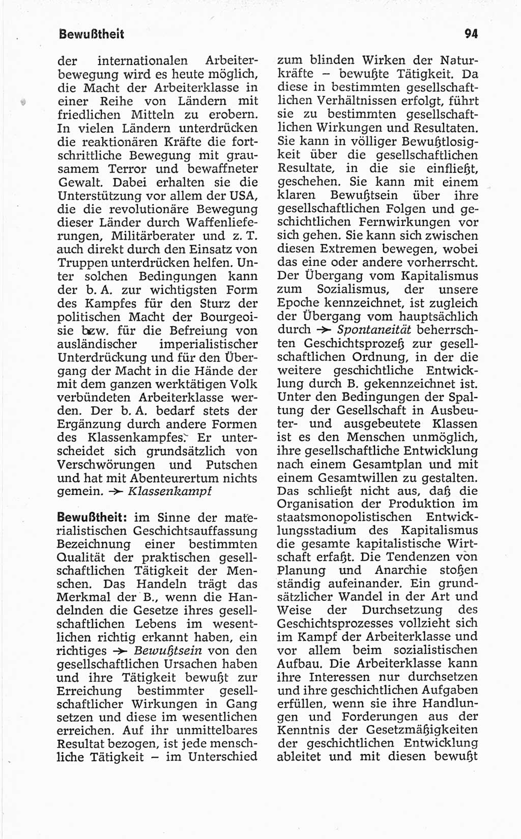 Kleines politisches Wörterbuch [Deutsche Demokratische Republik (DDR)] 1967, Seite 94 (Kl. pol. Wb. DDR 1967, S. 94)
