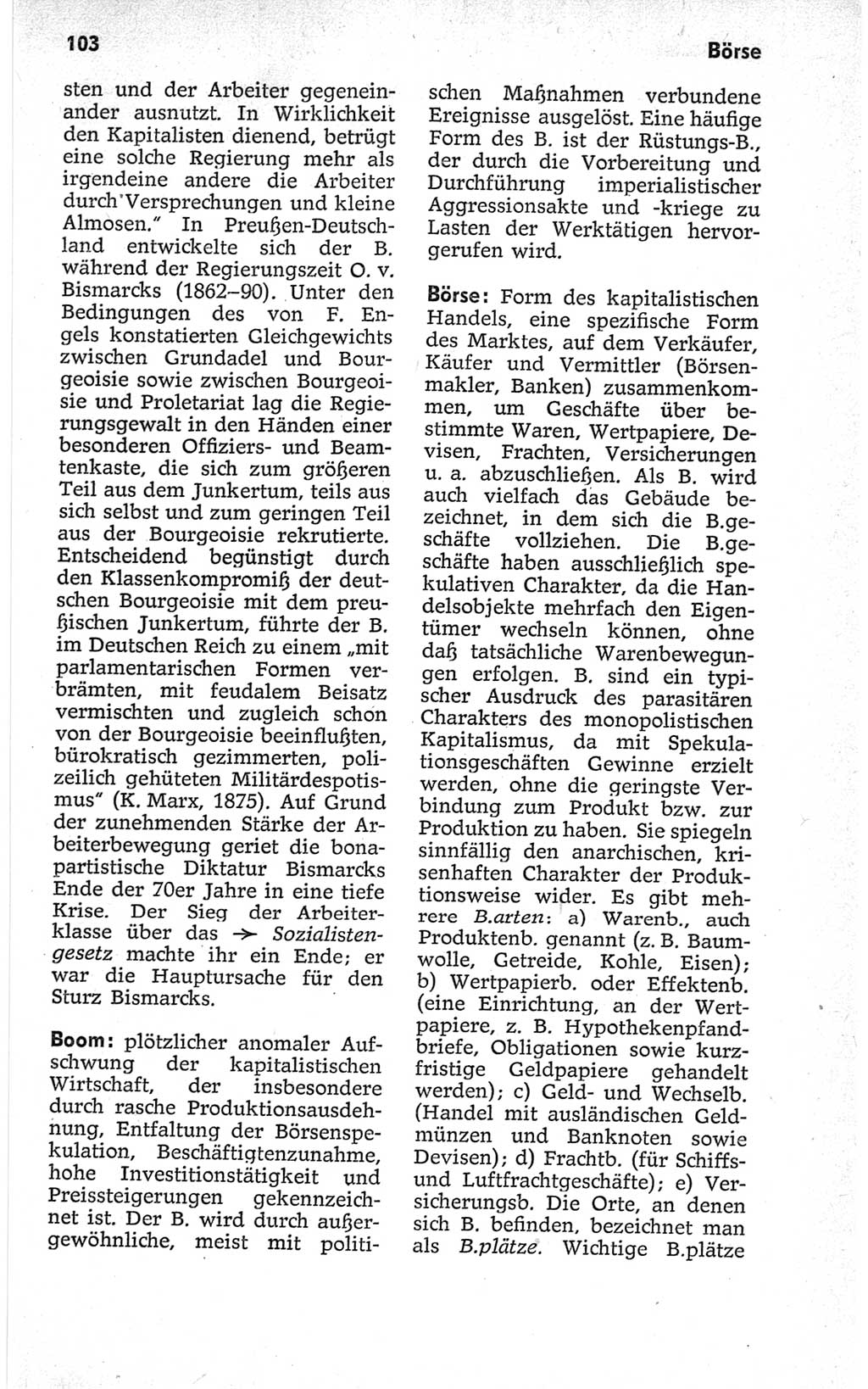 Kleines politisches Wörterbuch [Deutsche Demokratische Republik (DDR)] 1967, Seite 103 (Kl. pol. Wb. DDR 1967, S. 103)