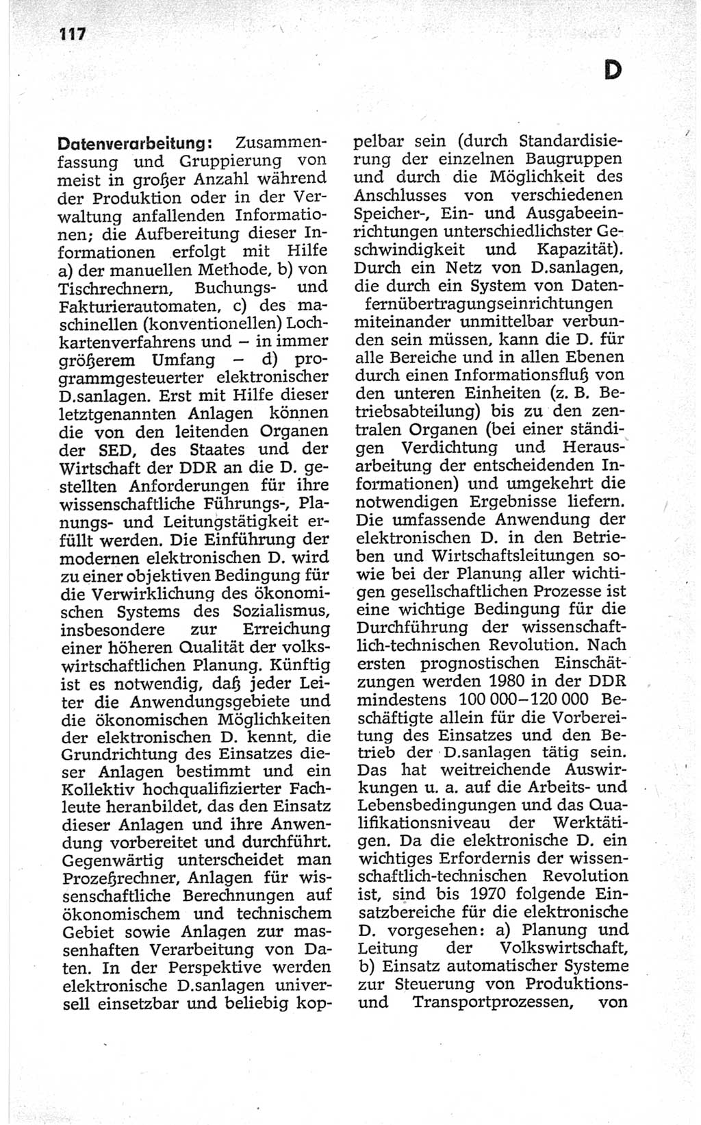 Kleines politisches Wörterbuch [Deutsche Demokratische Republik (DDR)] 1967, Seite 117 (Kl. pol. Wb. DDR 1967, S. 117)