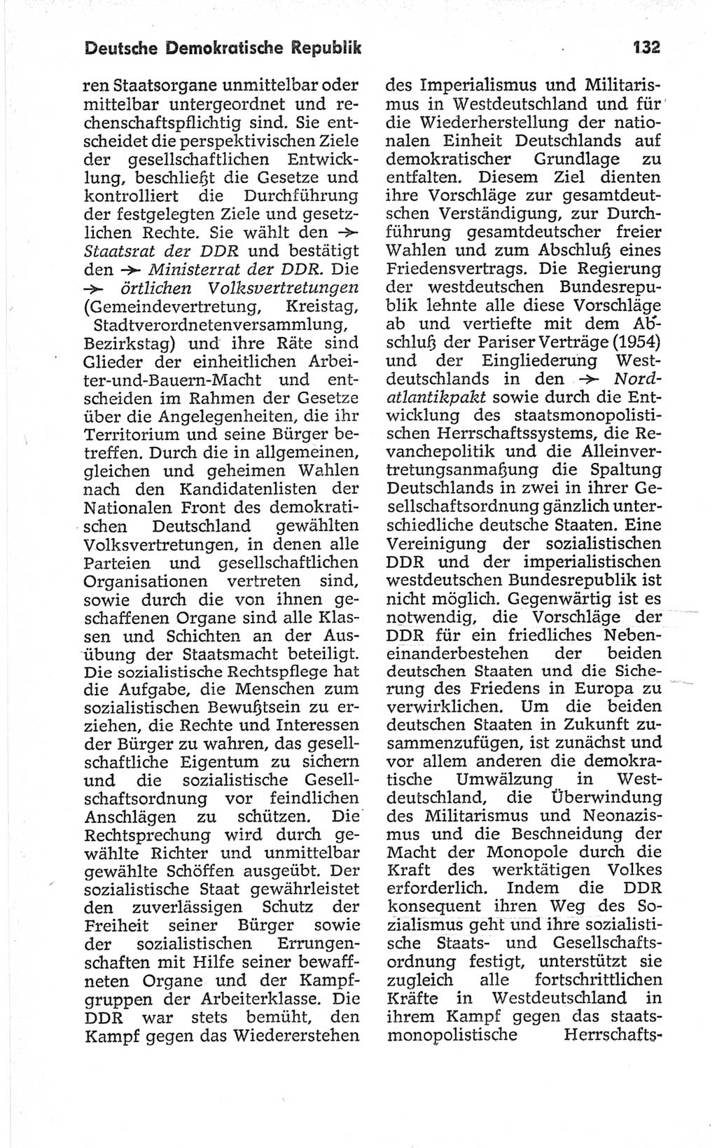 Kleines politisches Wörterbuch [Deutsche Demokratische Republik (DDR)] 1967, Seite 132 (Kl. pol. Wb. DDR 1967, S. 132)