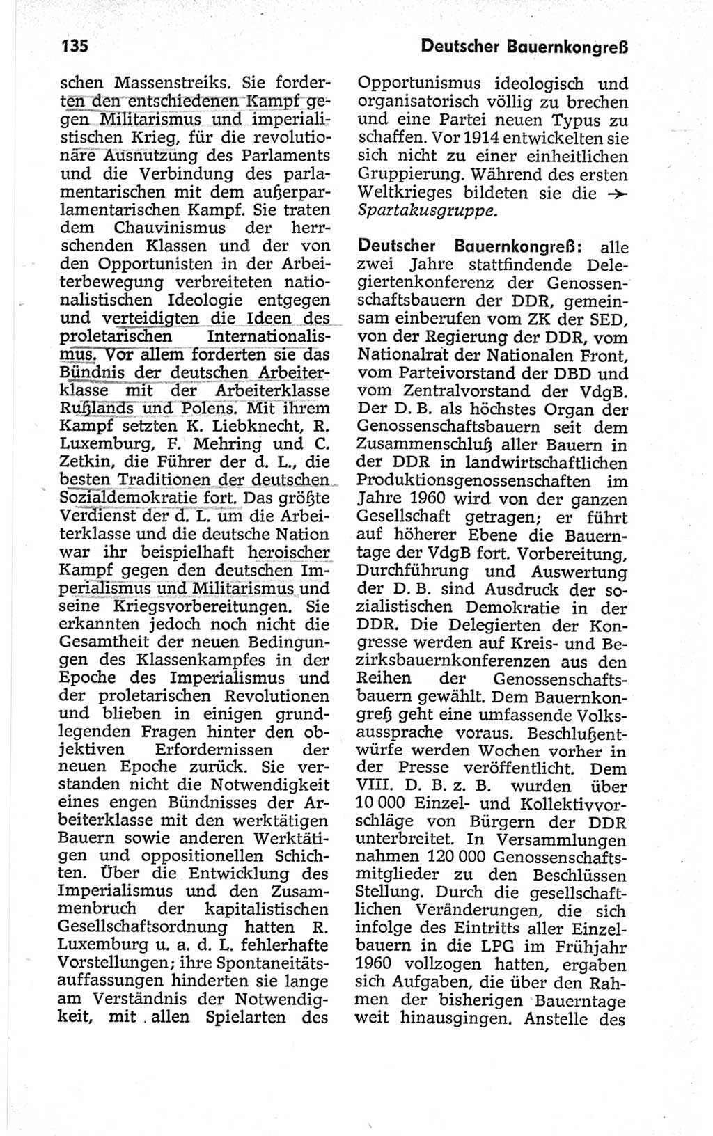 Kleines politisches Wörterbuch [Deutsche Demokratische Republik (DDR)] 1967, Seite 135 (Kl. pol. Wb. DDR 1967, S. 135)