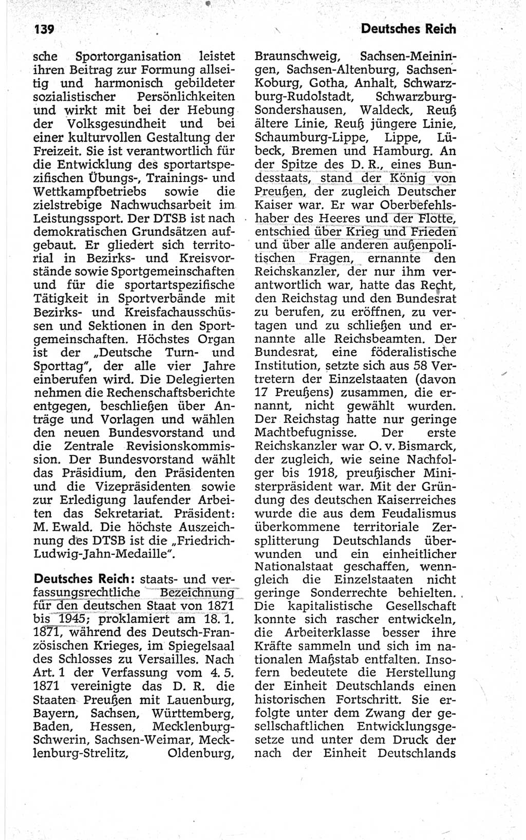 Kleines politisches Wörterbuch [Deutsche Demokratische Republik (DDR)] 1967, Seite 139 (Kl. pol. Wb. DDR 1967, S. 139)