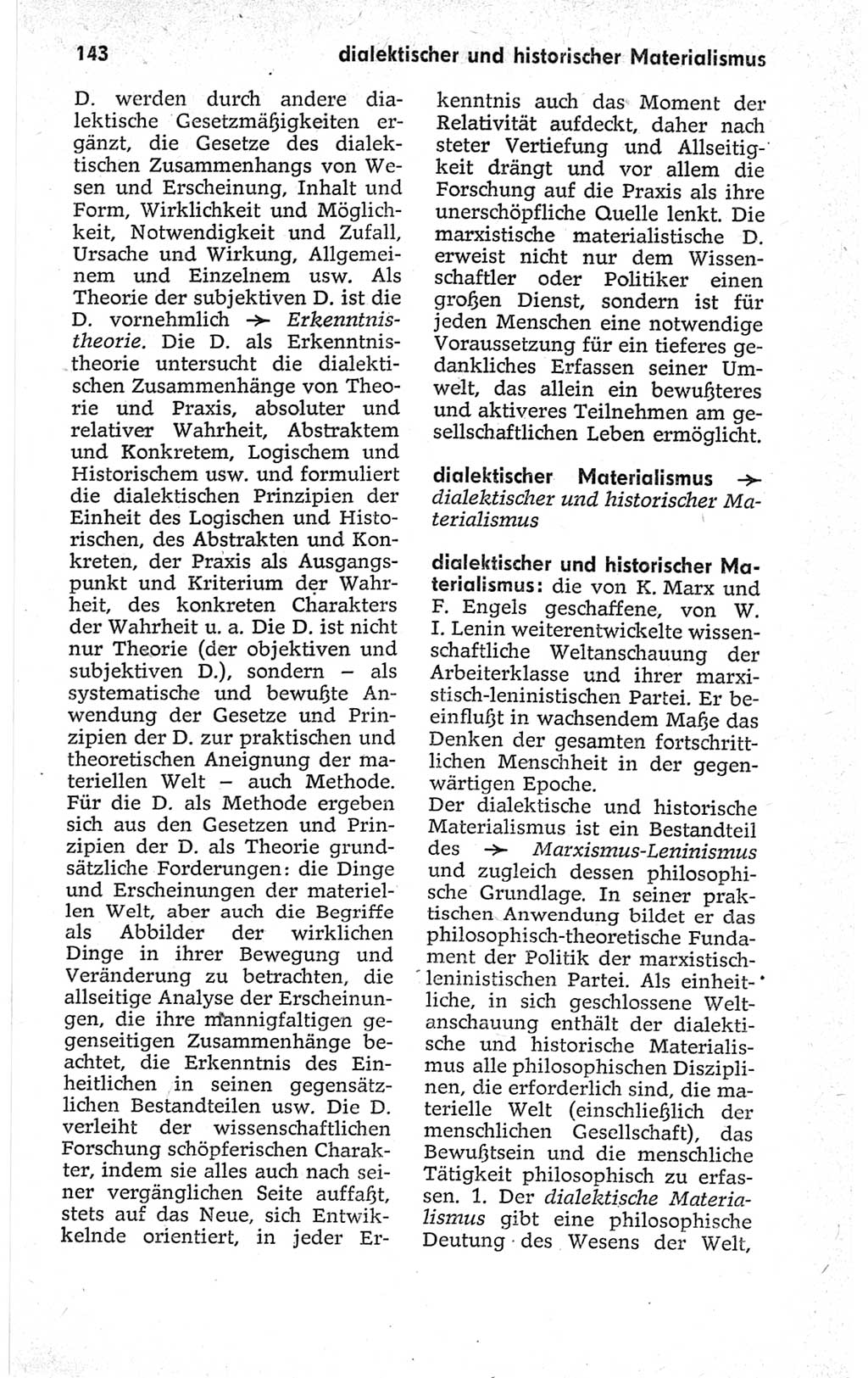 Kleines politisches Wörterbuch [Deutsche Demokratische Republik (DDR)] 1967, Seite 143 (Kl. pol. Wb. DDR 1967, S. 143)