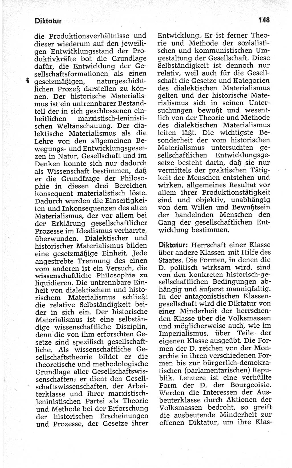 Kleines politisches Wörterbuch [Deutsche Demokratische Republik (DDR)] 1967, Seite 148 (Kl. pol. Wb. DDR 1967, S. 148)