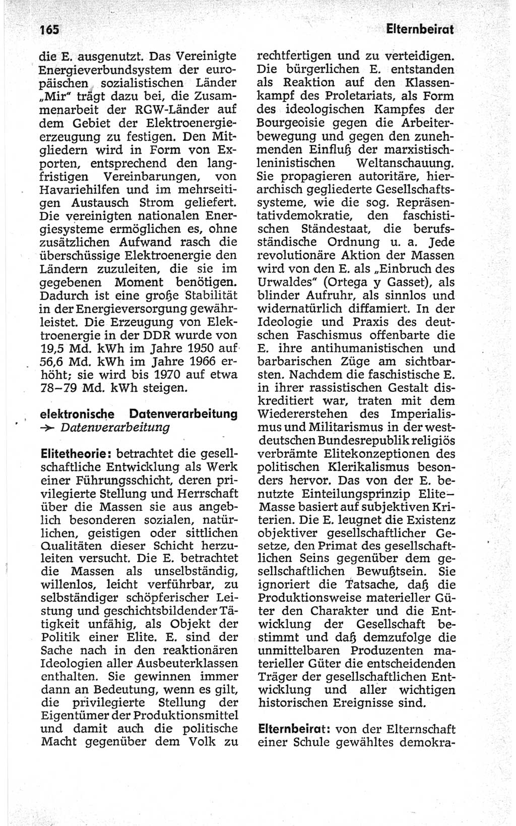 Kleines politisches Wörterbuch [Deutsche Demokratische Republik (DDR)] 1967, Seite 165 (Kl. pol. Wb. DDR 1967, S. 165)