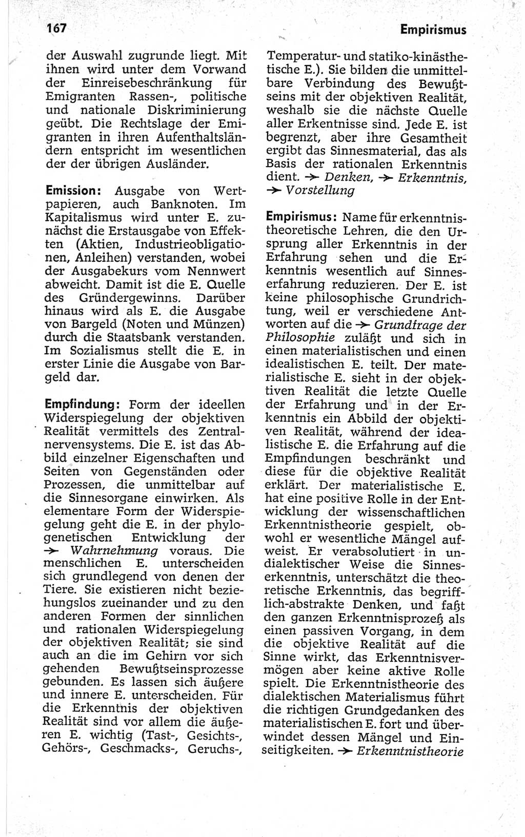 Kleines politisches Wörterbuch [Deutsche Demokratische Republik (DDR)] 1967, Seite 167 (Kl. pol. Wb. DDR 1967, S. 167)
