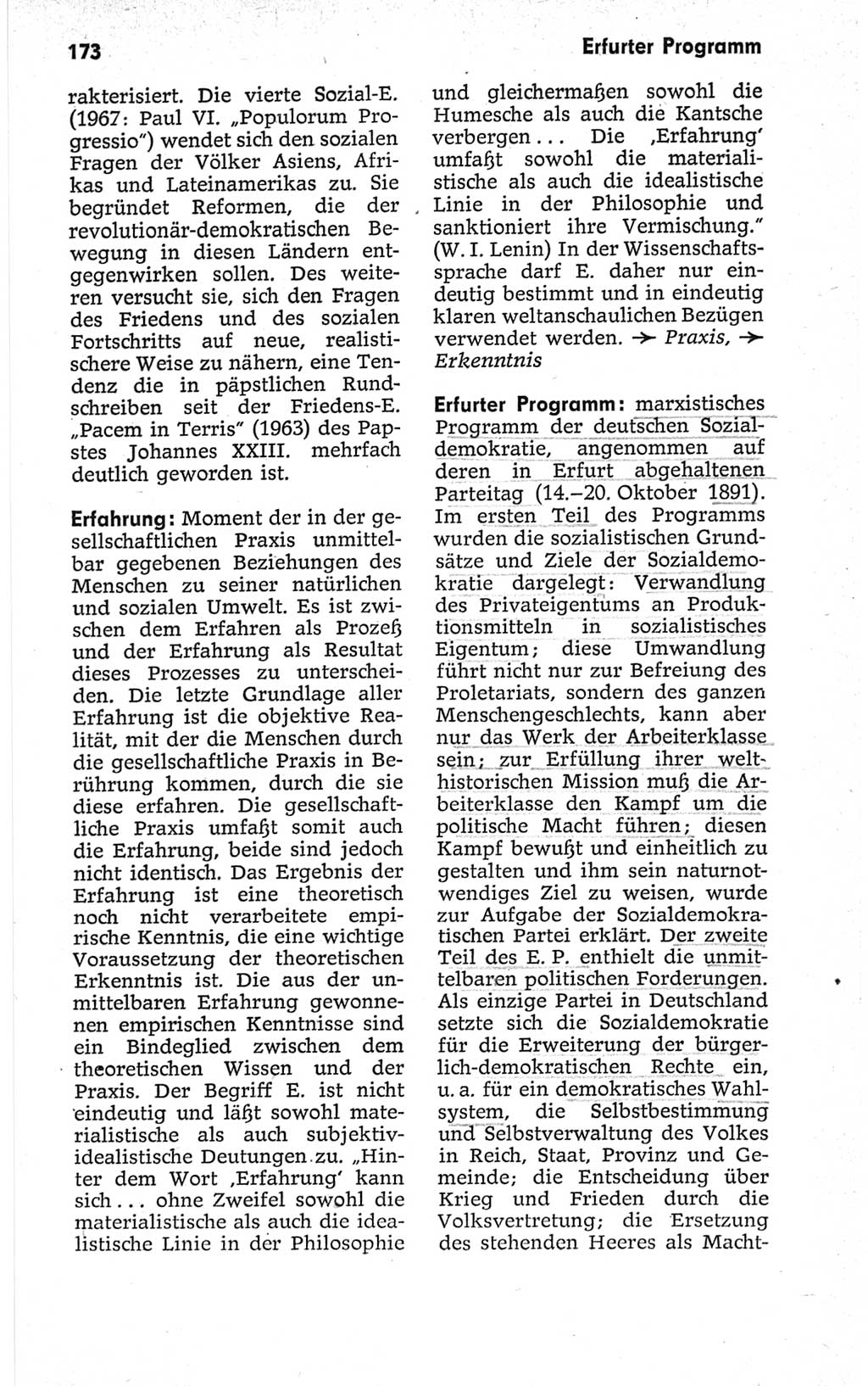 Kleines politisches Wörterbuch [Deutsche Demokratische Republik (DDR)] 1967, Seite 173 (Kl. pol. Wb. DDR 1967, S. 173)