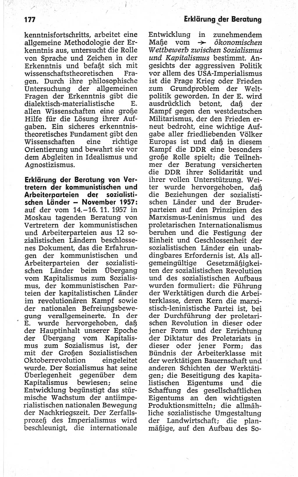 Kleines politisches Wörterbuch [Deutsche Demokratische Republik (DDR)] 1967, Seite 177 (Kl. pol. Wb. DDR 1967, S. 177)