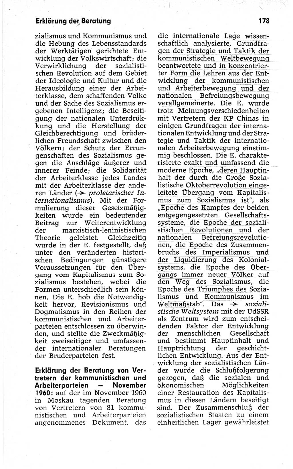 Kleines politisches Wörterbuch [Deutsche Demokratische Republik (DDR)] 1967, Seite 178 (Kl. pol. Wb. DDR 1967, S. 178)