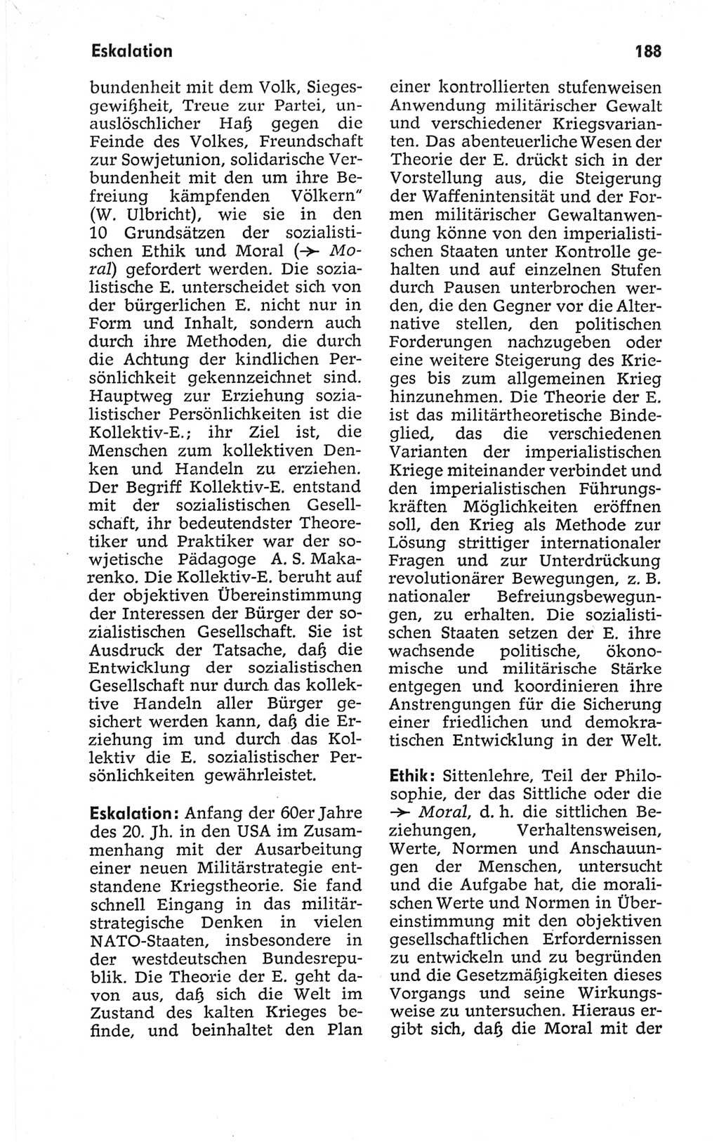 Kleines politisches Wörterbuch [Deutsche Demokratische Republik (DDR)] 1967, Seite 188 (Kl. pol. Wb. DDR 1967, S. 188)