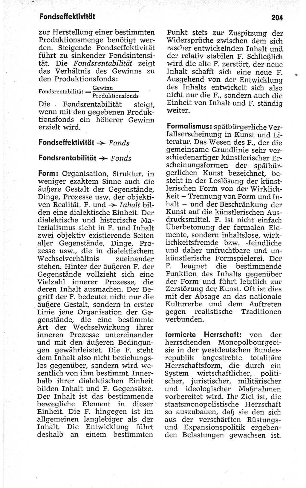 Kleines politisches Wörterbuch [Deutsche Demokratische Republik (DDR)] 1967, Seite 204 (Kl. pol. Wb. DDR 1967, S. 204)