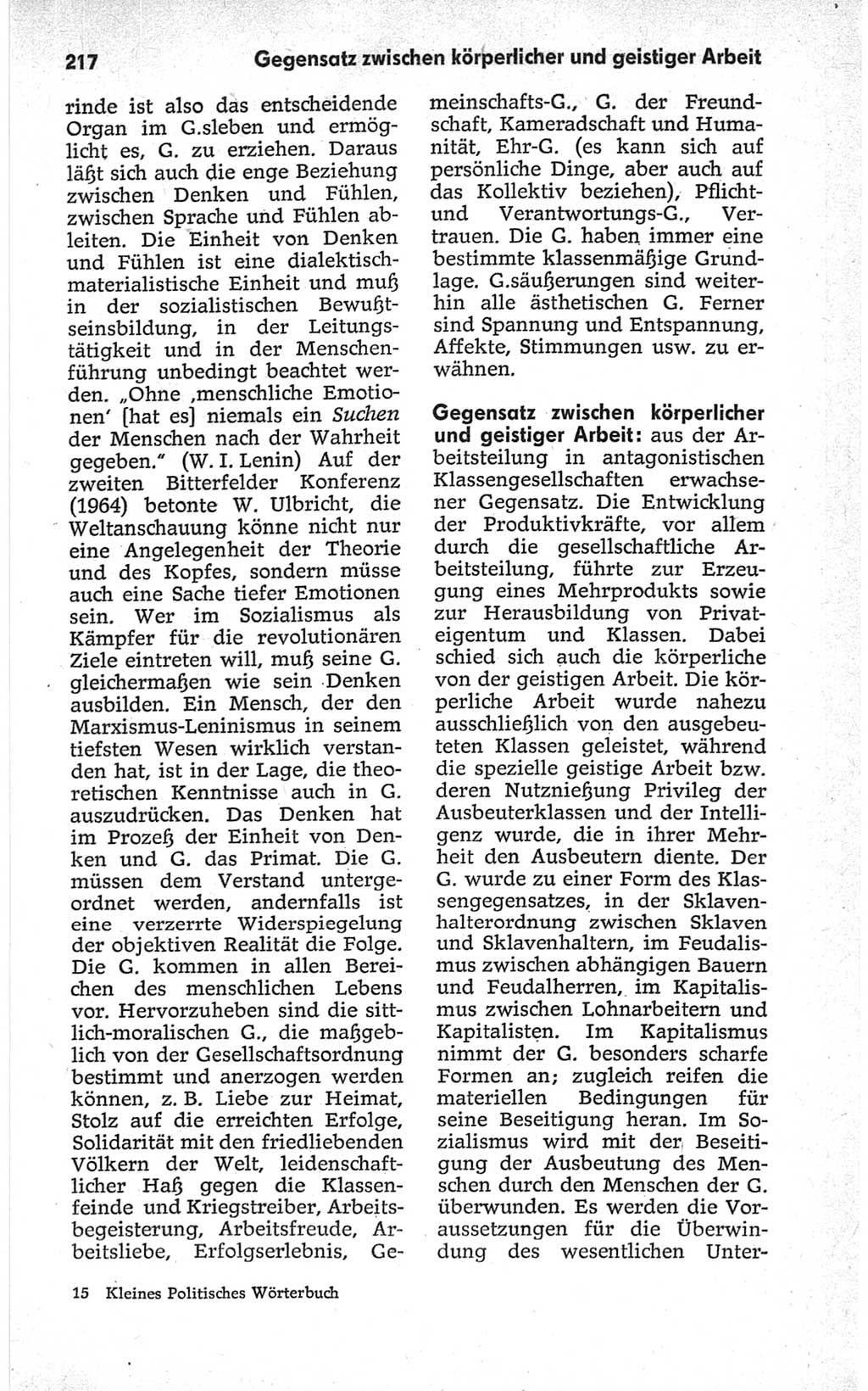Kleines politisches Wörterbuch [Deutsche Demokratische Republik (DDR)] 1967, Seite 217 (Kl. pol. Wb. DDR 1967, S. 217)
