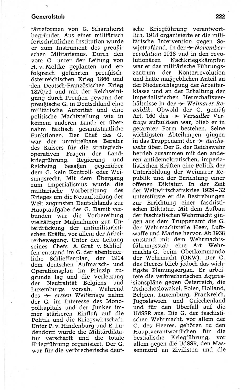 Kleines politisches Wörterbuch [Deutsche Demokratische Republik (DDR)] 1967, Seite 222 (Kl. pol. Wb. DDR 1967, S. 222)