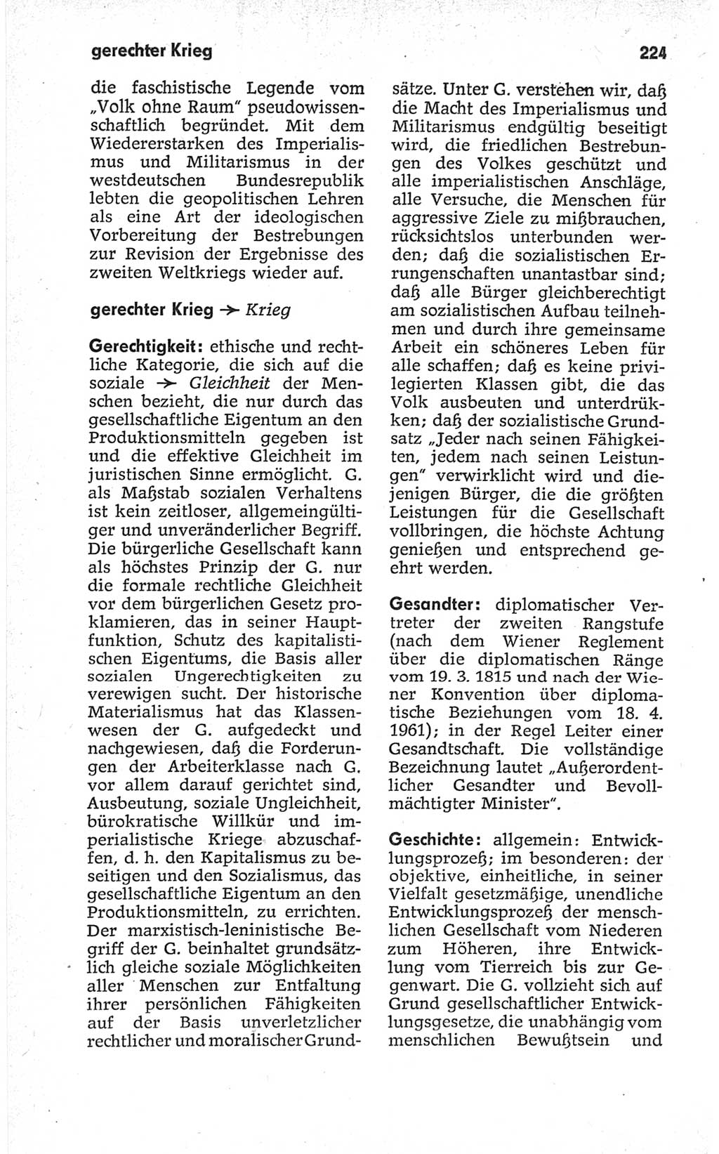 Kleines politisches Wörterbuch [Deutsche Demokratische Republik (DDR)] 1967, Seite 224 (Kl. pol. Wb. DDR 1967, S. 224)