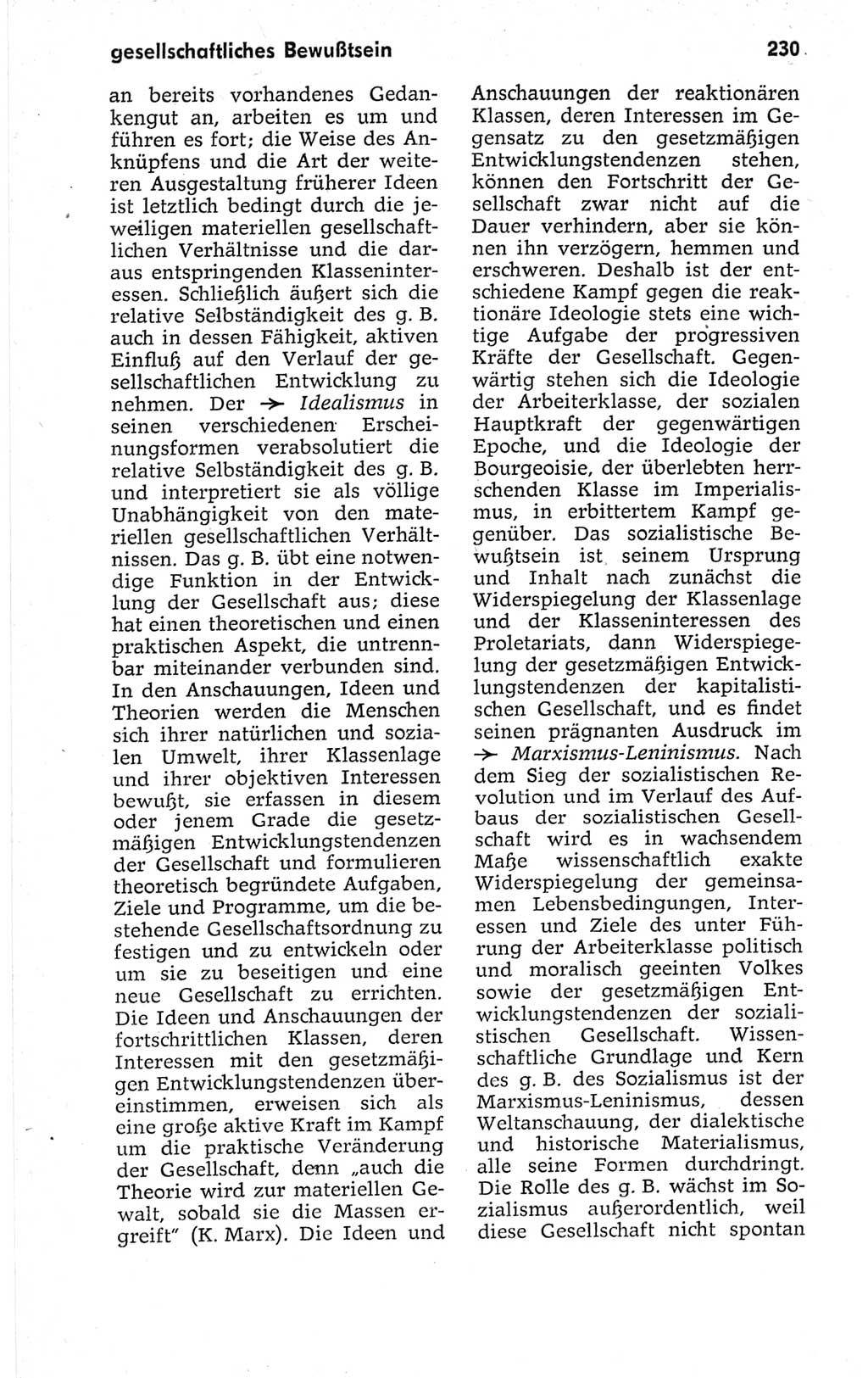 Kleines politisches Wörterbuch [Deutsche Demokratische Republik (DDR)] 1967, Seite 230 (Kl. pol. Wb. DDR 1967, S. 230)