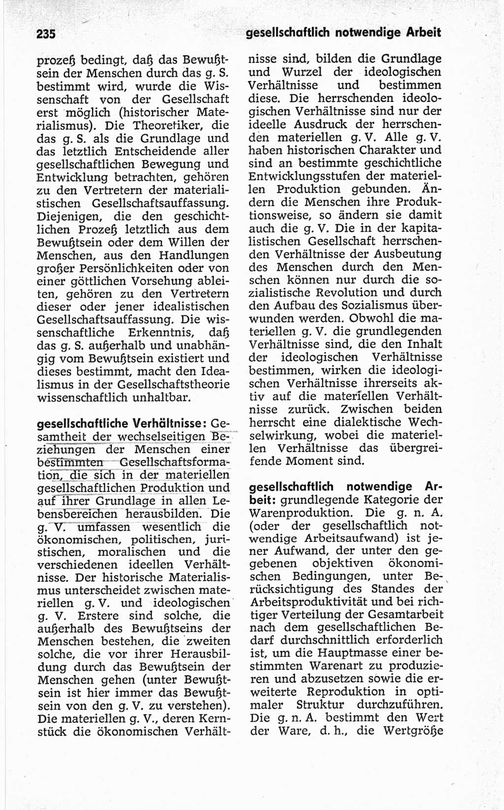 Kleines politisches Wörterbuch [Deutsche Demokratische Republik (DDR)] 1967, Seite 235 (Kl. pol. Wb. DDR 1967, S. 235)
