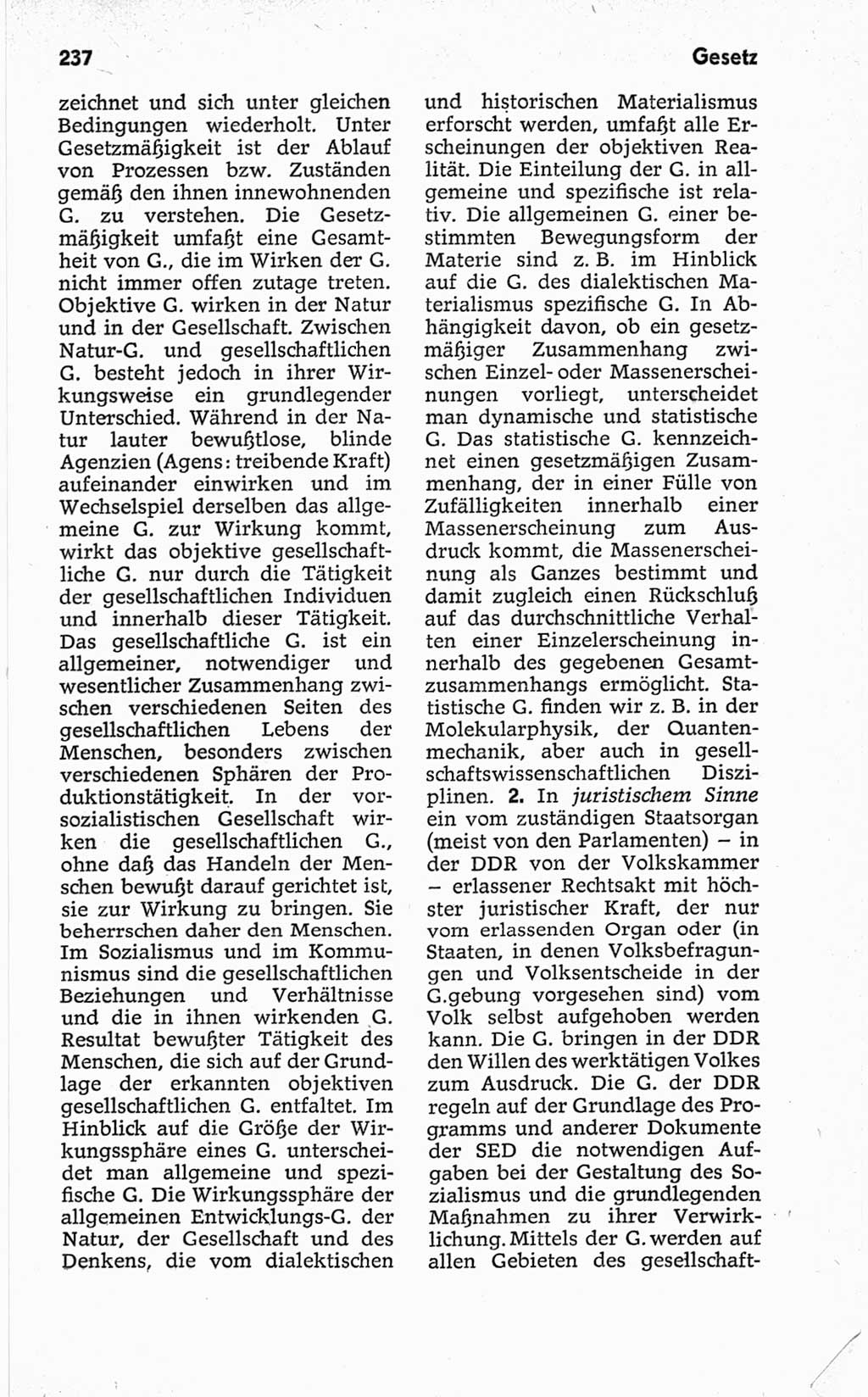Kleines politisches Wörterbuch [Deutsche Demokratische Republik (DDR)] 1967, Seite 237 (Kl. pol. Wb. DDR 1967, S. 237)