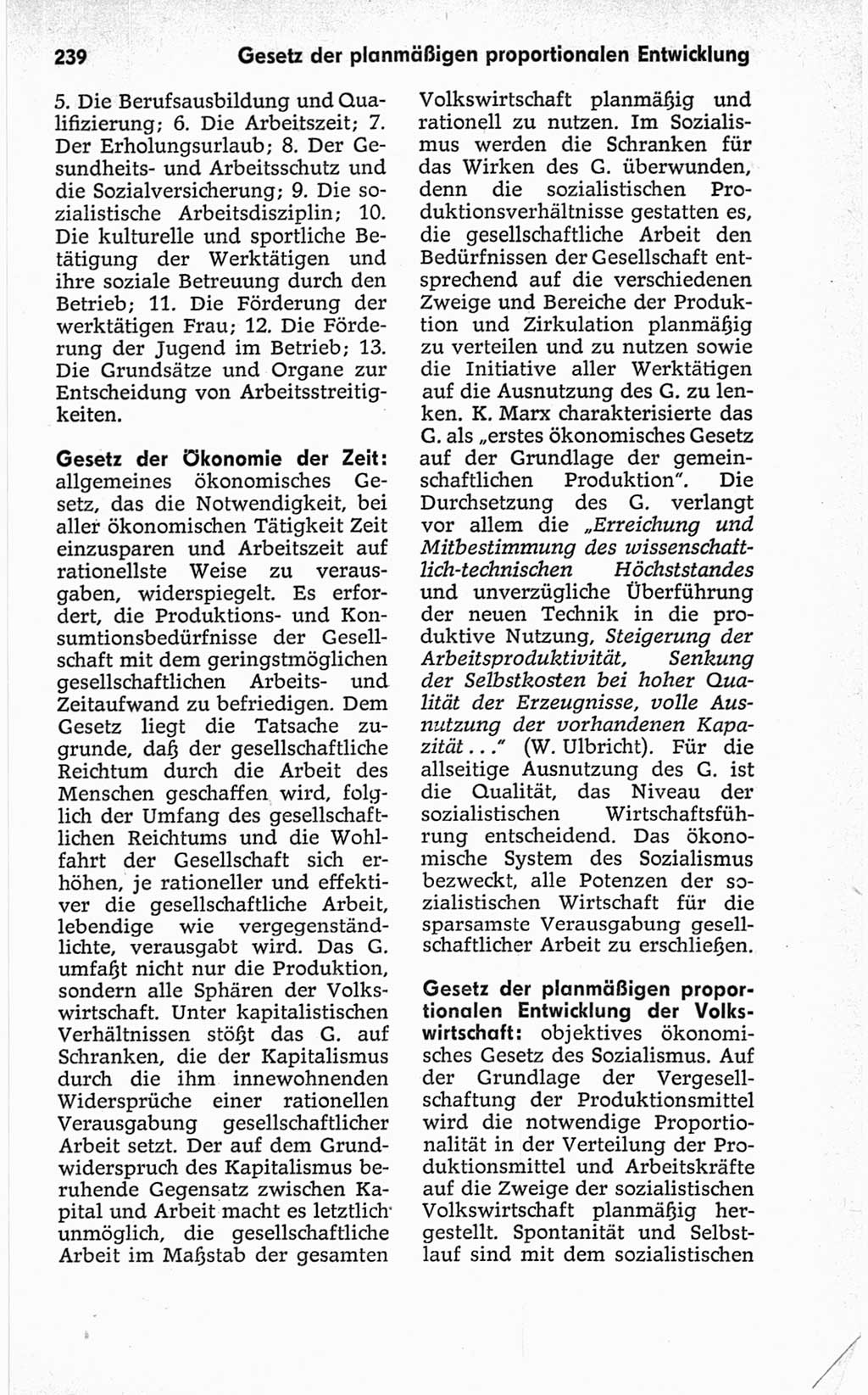 Kleines politisches Wörterbuch [Deutsche Demokratische Republik (DDR)] 1967, Seite 239 (Kl. pol. Wb. DDR 1967, S. 239)