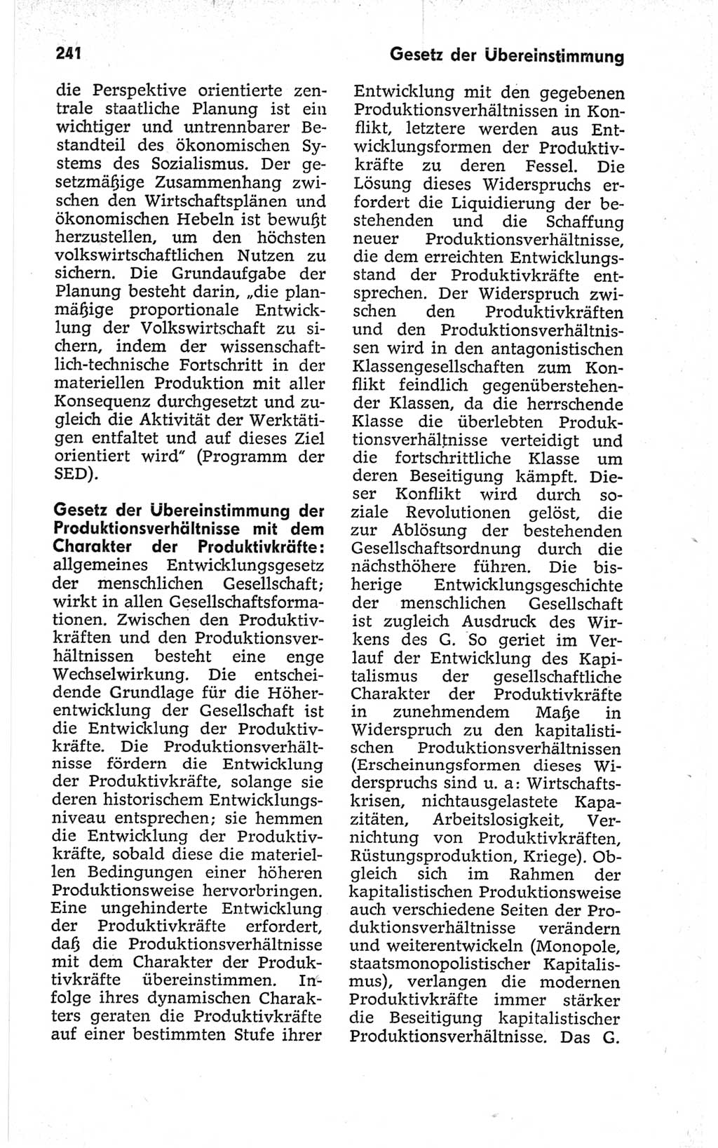 Kleines politisches Wörterbuch [Deutsche Demokratische Republik (DDR)] 1967, Seite 241 (Kl. pol. Wb. DDR 1967, S. 241)
