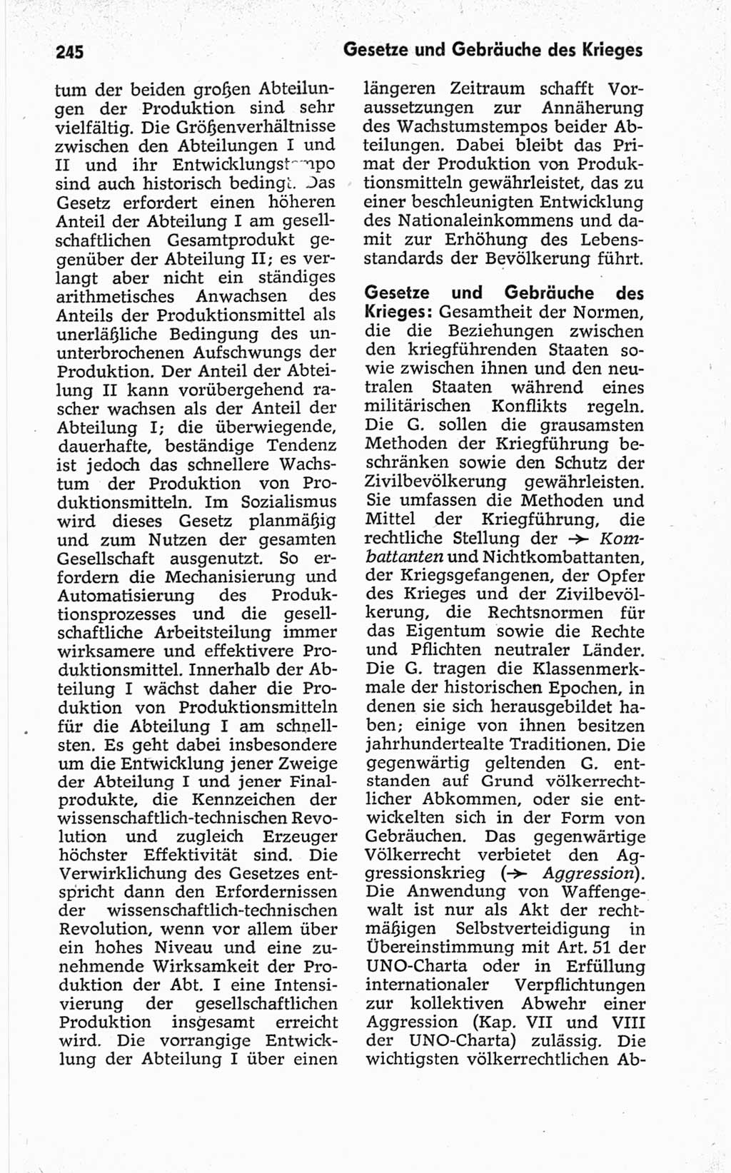 Kleines politisches Wörterbuch [Deutsche Demokratische Republik (DDR)] 1967, Seite 245 (Kl. pol. Wb. DDR 1967, S. 245)