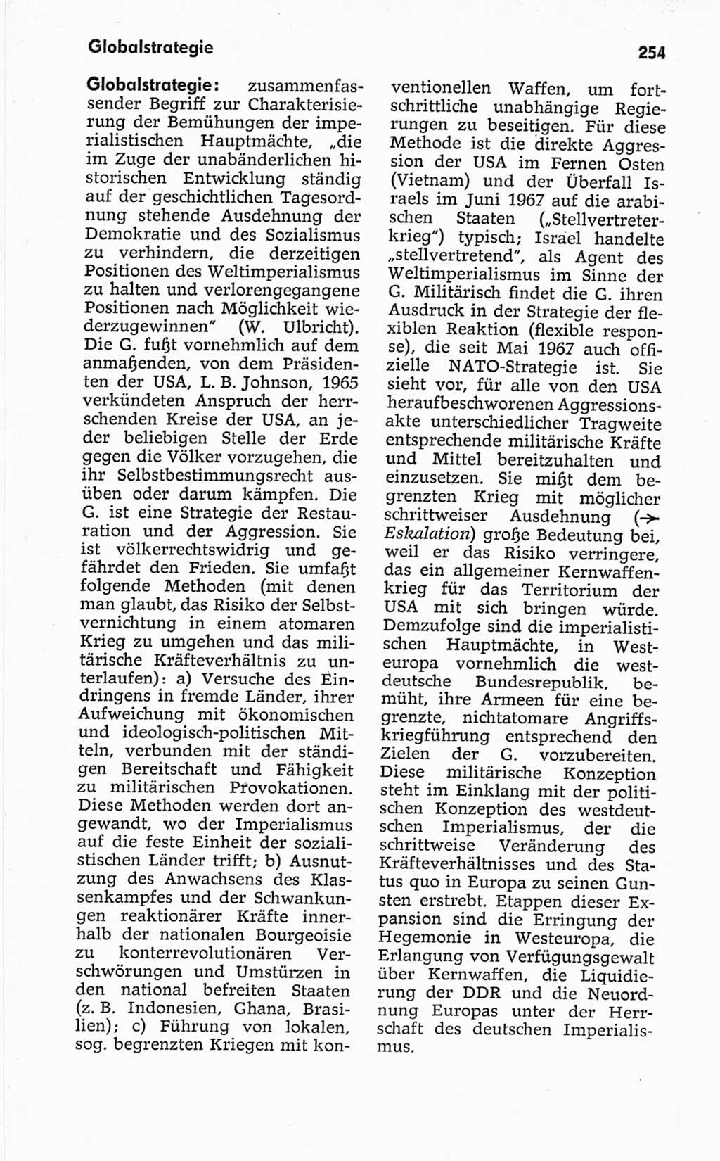 Kleines politisches Wörterbuch [Deutsche Demokratische Republik (DDR)] 1967, Seite 254 (Kl. pol. Wb. DDR 1967, S. 254)