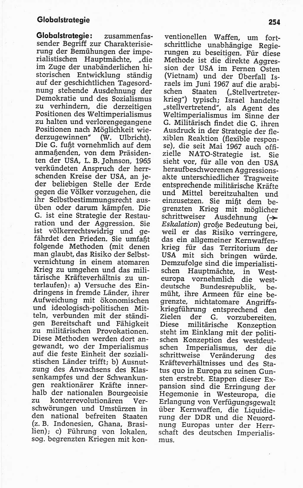 Kleines politisches Wörterbuch [Deutsche Demokratische Republik (DDR)] 1967, Seite 254 (Kl. pol. Wb. DDR 1967, S. 254)