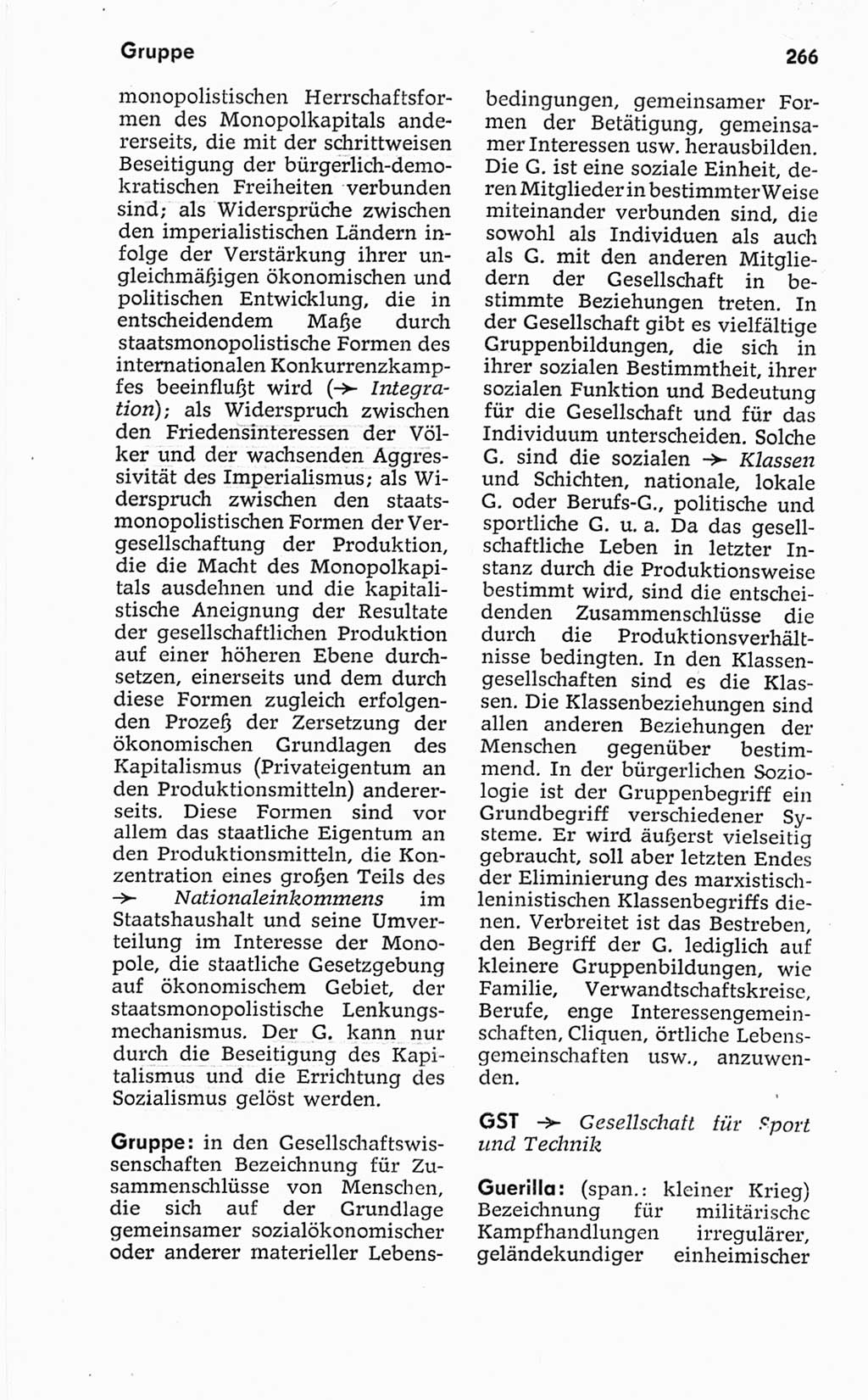 Kleines politisches Wörterbuch [Deutsche Demokratische Republik (DDR)] 1967, Seite 266 (Kl. pol. Wb. DDR 1967, S. 266)