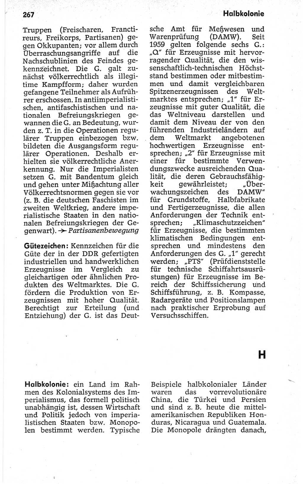 Kleines politisches Wörterbuch [Deutsche Demokratische Republik (DDR)] 1967, Seite 267 (Kl. pol. Wb. DDR 1967, S. 267)