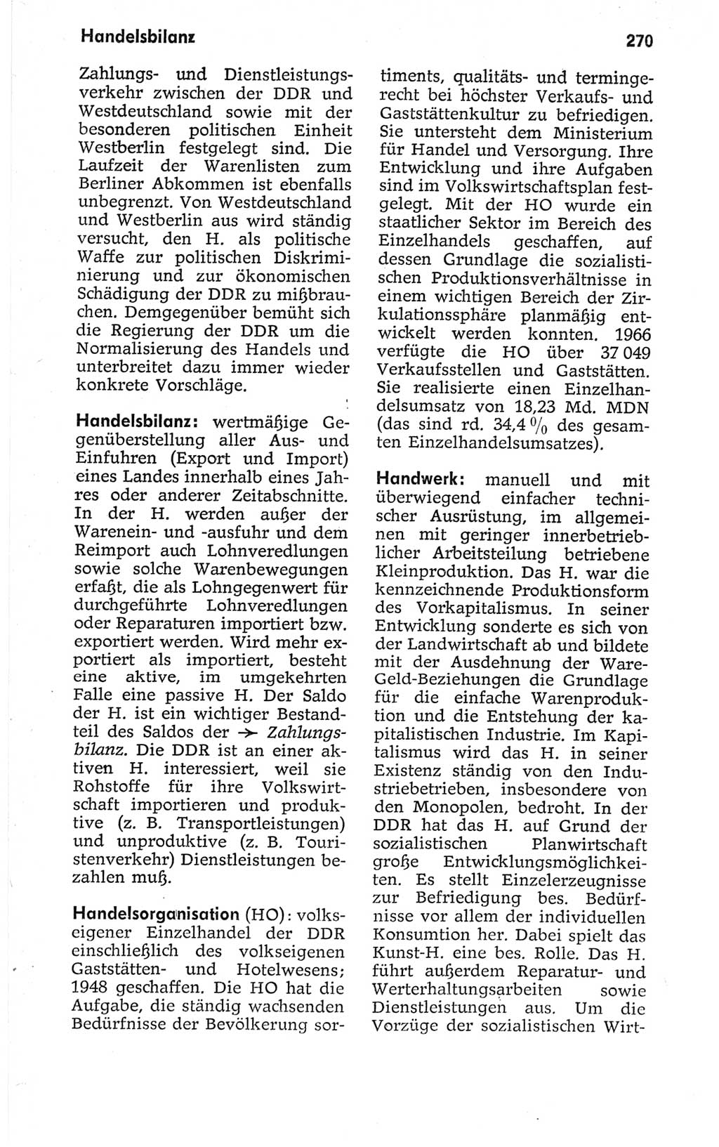 Kleines politisches Wörterbuch [Deutsche Demokratische Republik (DDR)] 1967, Seite 270 (Kl. pol. Wb. DDR 1967, S. 270)
