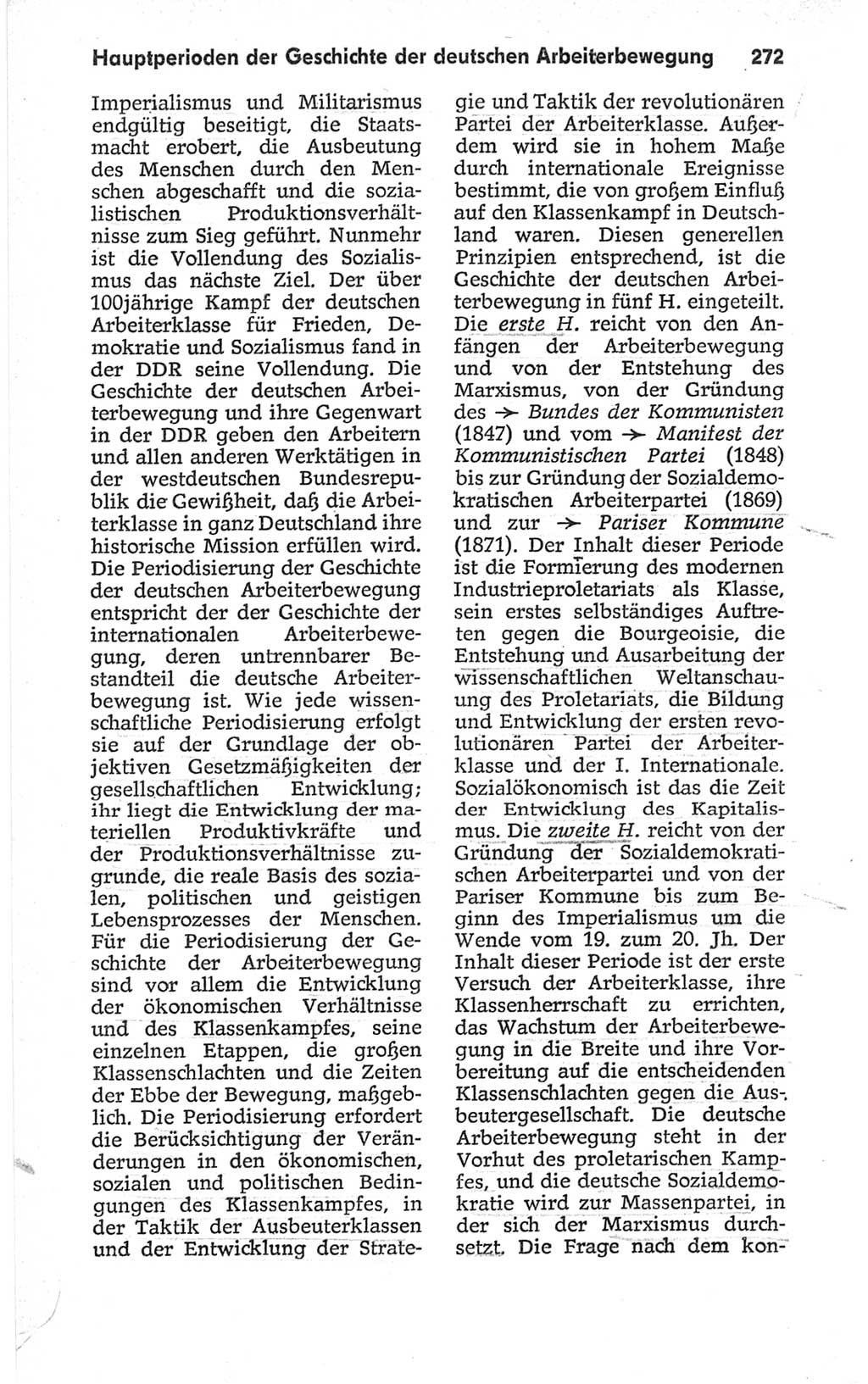 Kleines politisches Wörterbuch [Deutsche Demokratische Republik (DDR)] 1967, Seite 272 (Kl. pol. Wb. DDR 1967, S. 272)