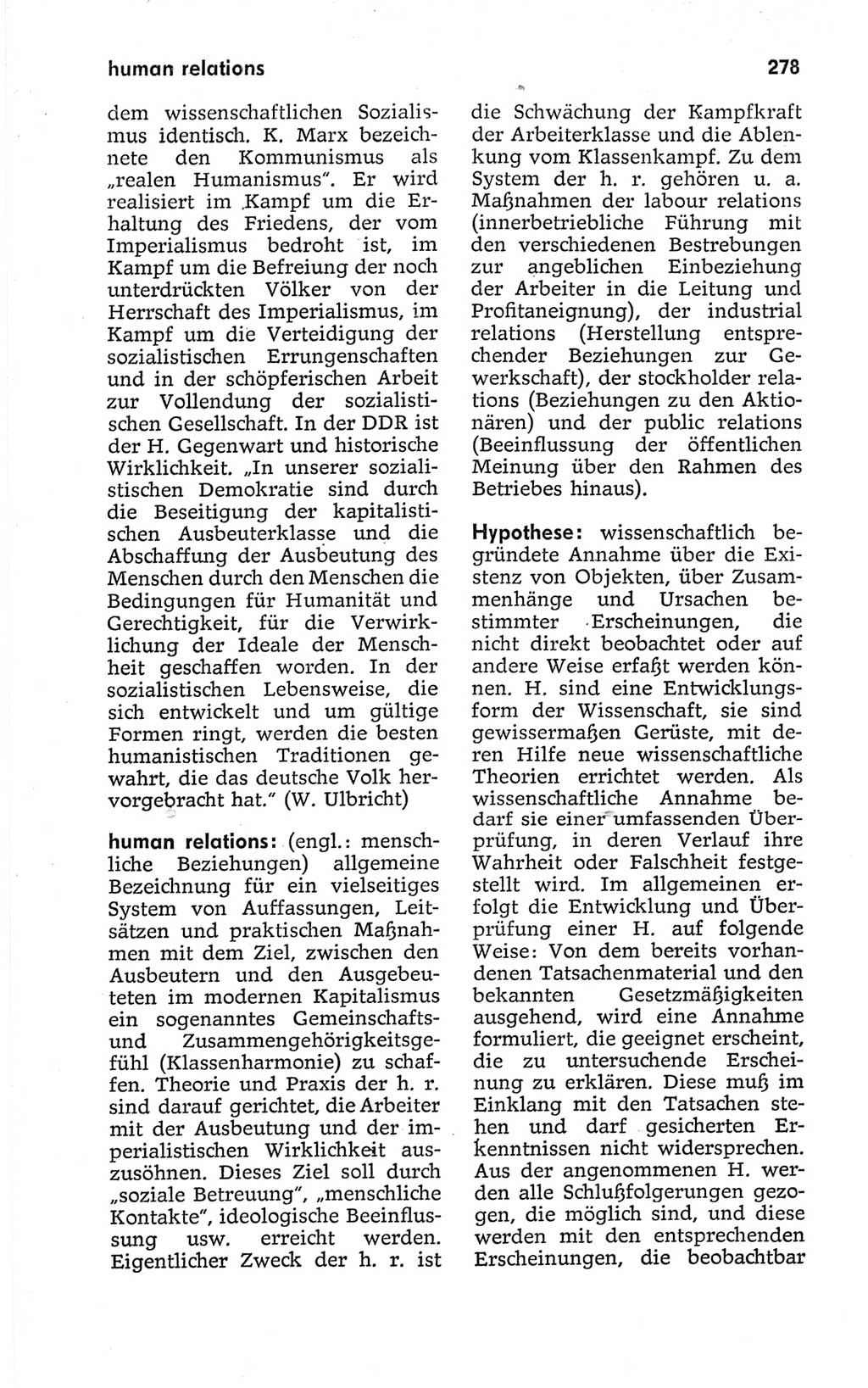 Kleines politisches Wörterbuch [Deutsche Demokratische Republik (DDR)] 1967, Seite 278 (Kl. pol. Wb. DDR 1967, S. 278)