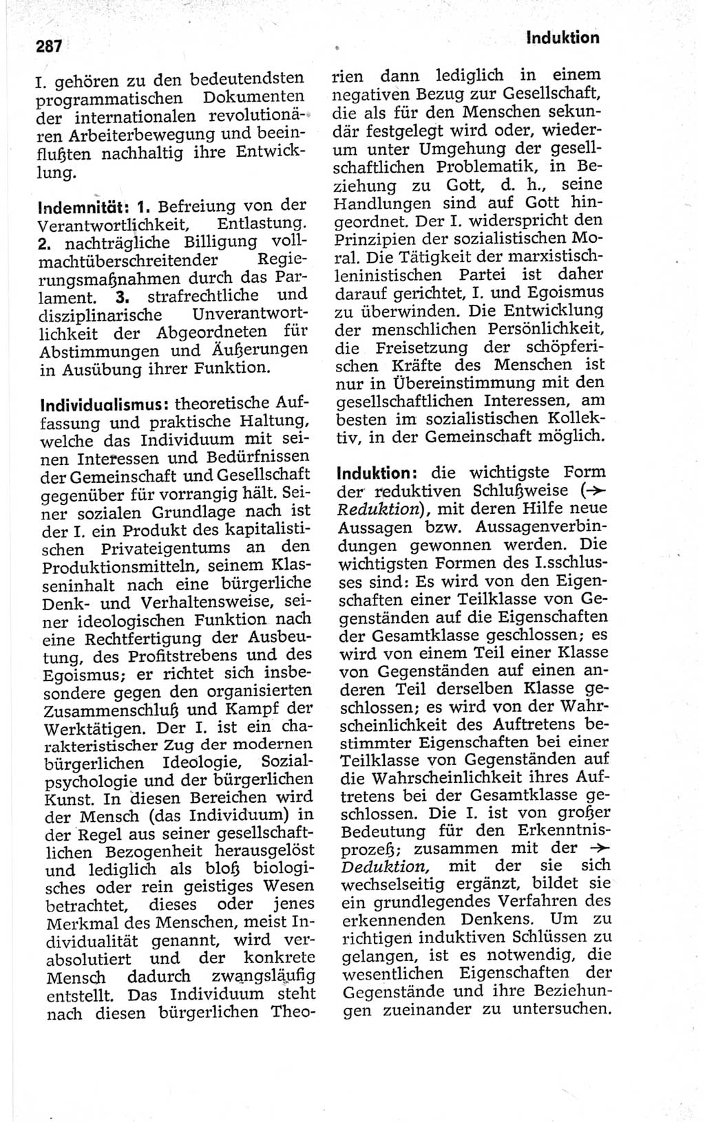 Kleines politisches Wörterbuch [Deutsche Demokratische Republik (DDR)] 1967, Seite 287 (Kl. pol. Wb. DDR 1967, S. 287)