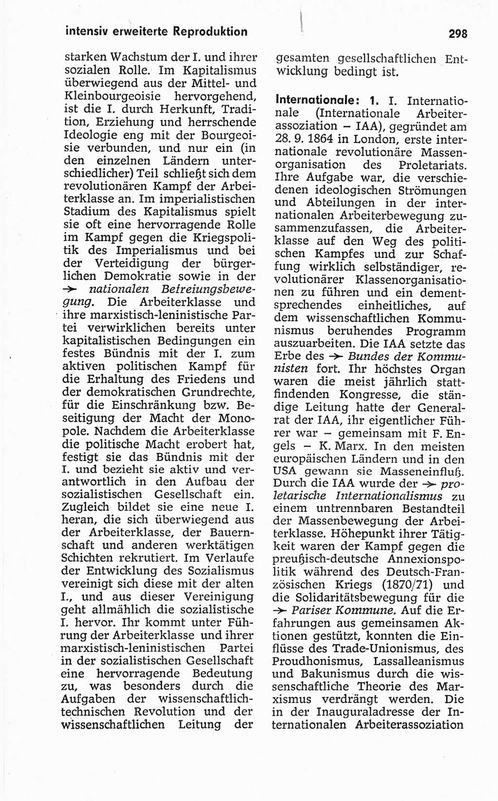 Kleines politisches Wörterbuch [Deutsche Demokratische Republik (DDR)] 1967, Seite 298 (Kl. pol. Wb. DDR 1967, S. 298)