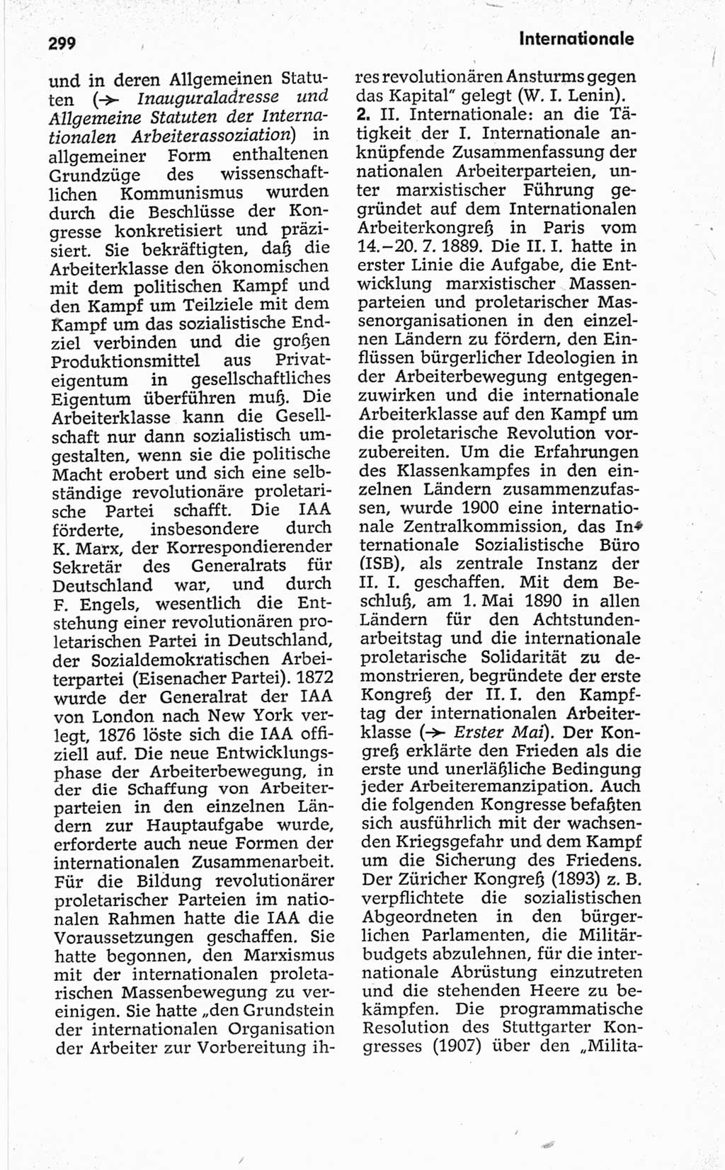 Kleines politisches Wörterbuch [Deutsche Demokratische Republik (DDR)] 1967, Seite 299 (Kl. pol. Wb. DDR 1967, S. 299)