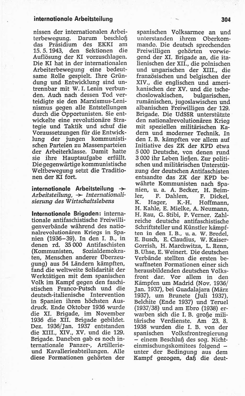 Kleines politisches Wörterbuch [Deutsche Demokratische Republik (DDR)] 1967, Seite 304 (Kl. pol. Wb. DDR 1967, S. 304)