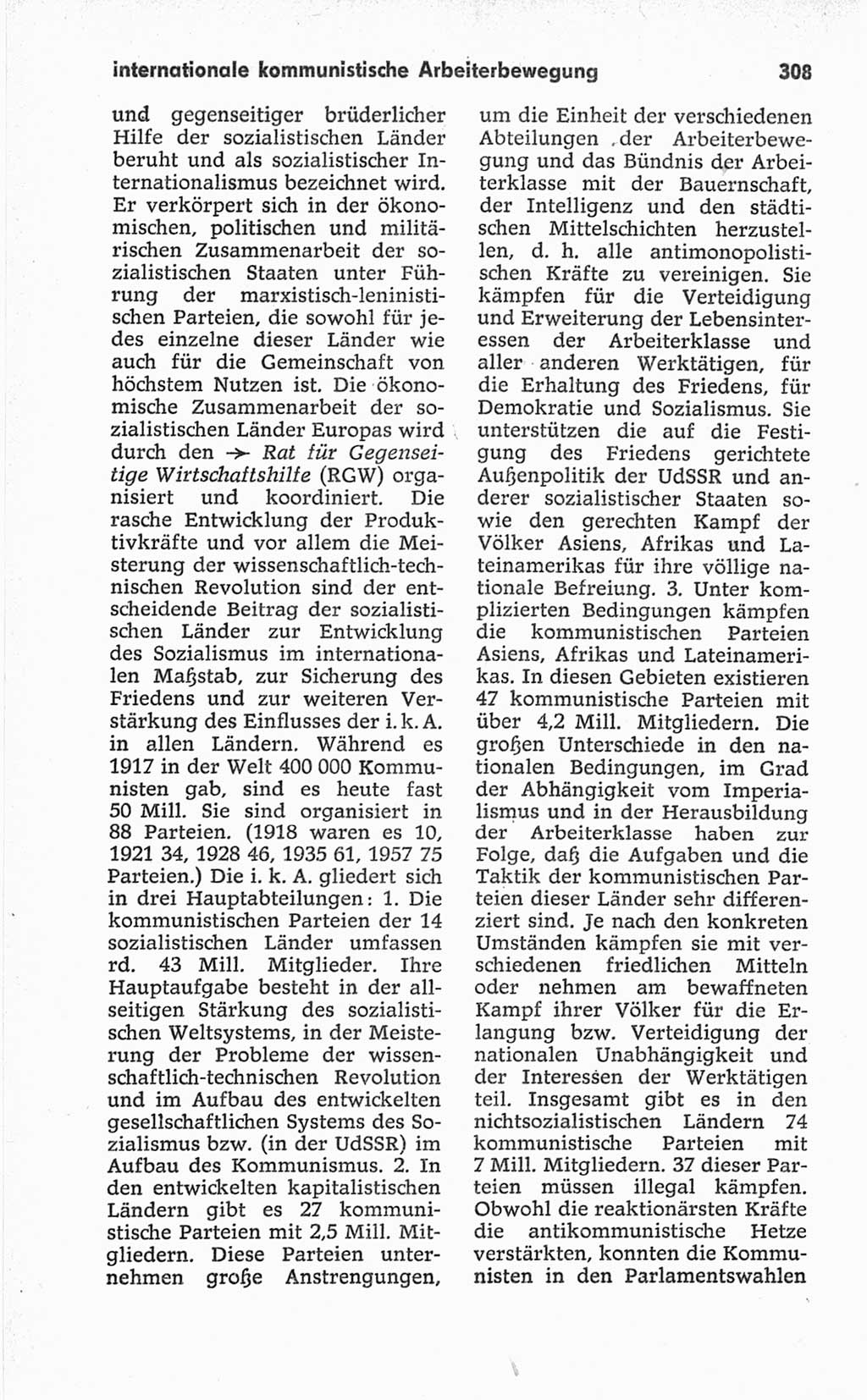 Kleines politisches Wörterbuch [Deutsche Demokratische Republik (DDR)] 1967, Seite 308 (Kl. pol. Wb. DDR 1967, S. 308)