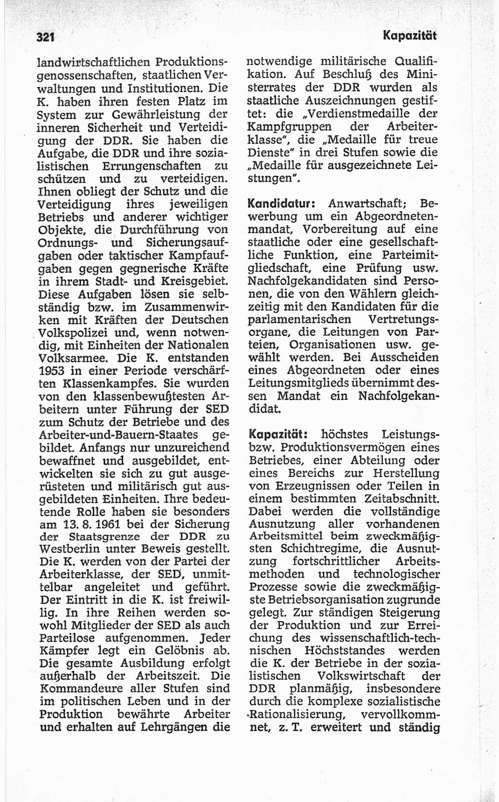 Kleines politisches Wörterbuch [Deutsche Demokratische Republik (DDR)] 1967, Seite 321 (Kl. pol. Wb. DDR 1967, S. 321)