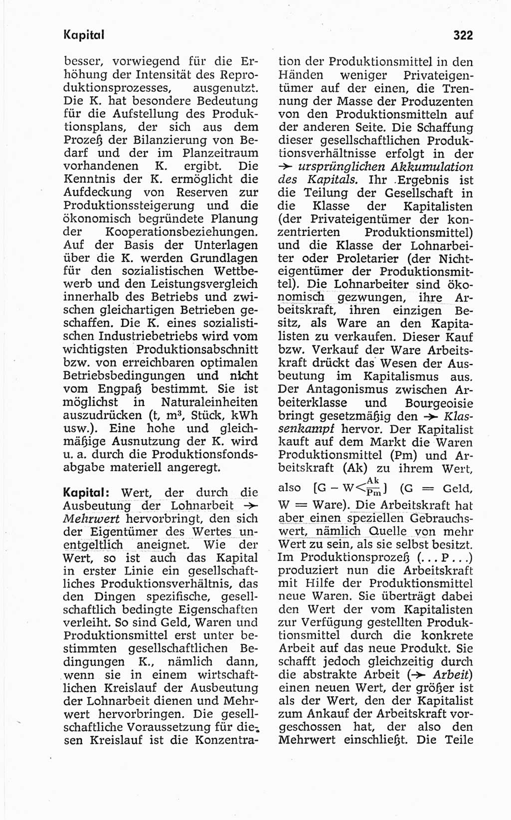 Kleines politisches Wörterbuch [Deutsche Demokratische Republik (DDR)] 1967, Seite 322 (Kl. pol. Wb. DDR 1967, S. 322)