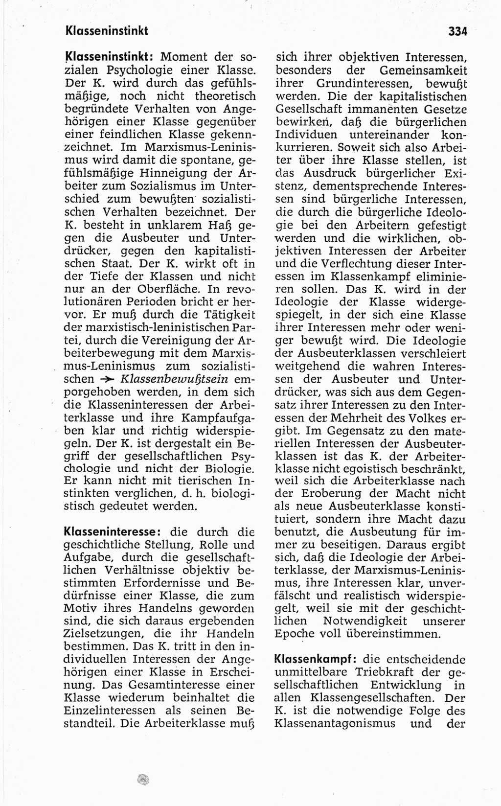 Kleines politisches Wörterbuch [Deutsche Demokratische Republik (DDR)] 1967, Seite 334 (Kl. pol. Wb. DDR 1967, S. 334)