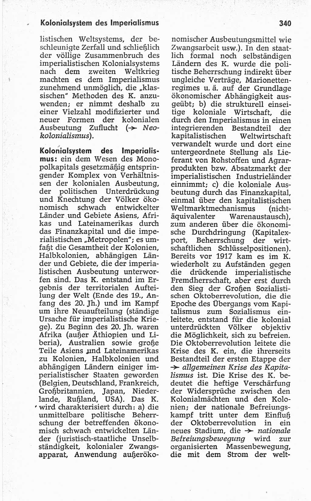 Kleines politisches Wörterbuch [Deutsche Demokratische Republik (DDR)] 1967, Seite 340 (Kl. pol. Wb. DDR 1967, S. 340)