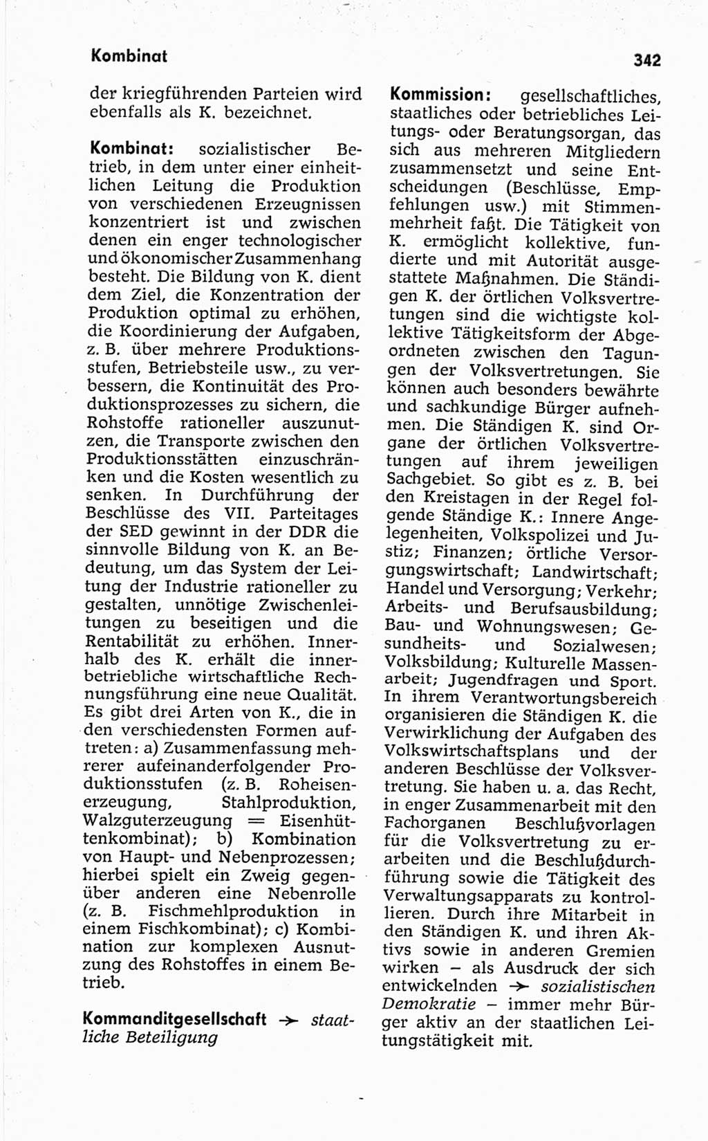 Kleines politisches Wörterbuch [Deutsche Demokratische Republik (DDR)] 1967, Seite 342 (Kl. pol. Wb. DDR 1967, S. 342)