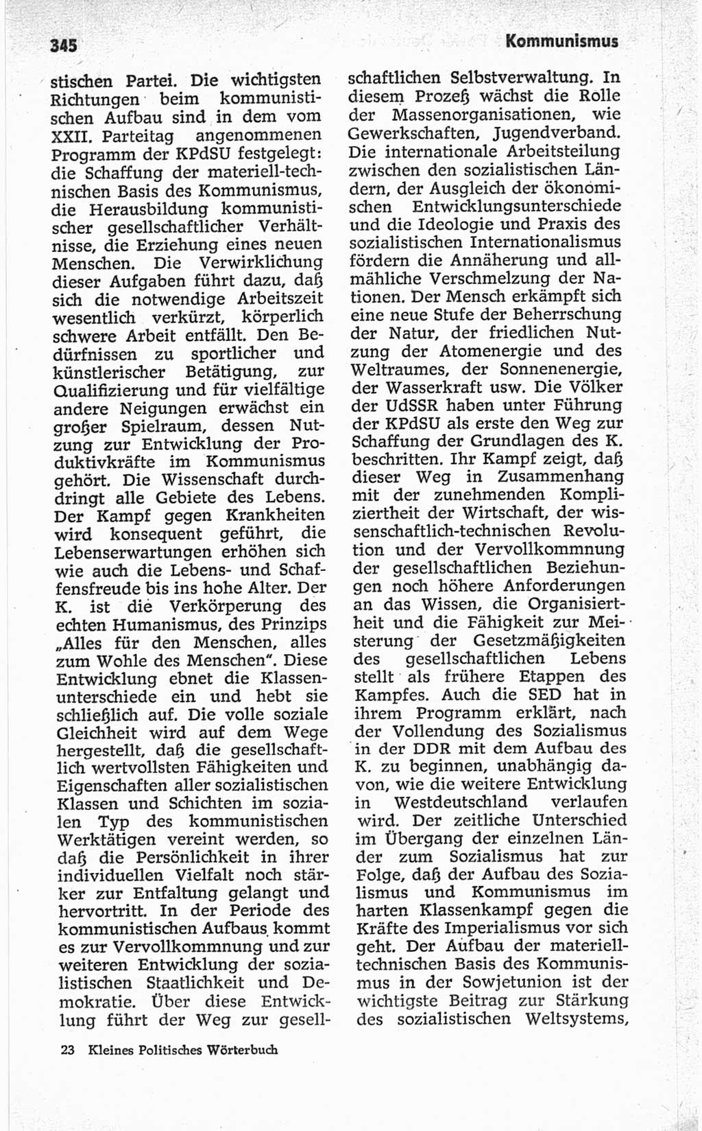 Kleines politisches Wörterbuch [Deutsche Demokratische Republik (DDR)] 1967, Seite 345 (Kl. pol. Wb. DDR 1967, S. 345)