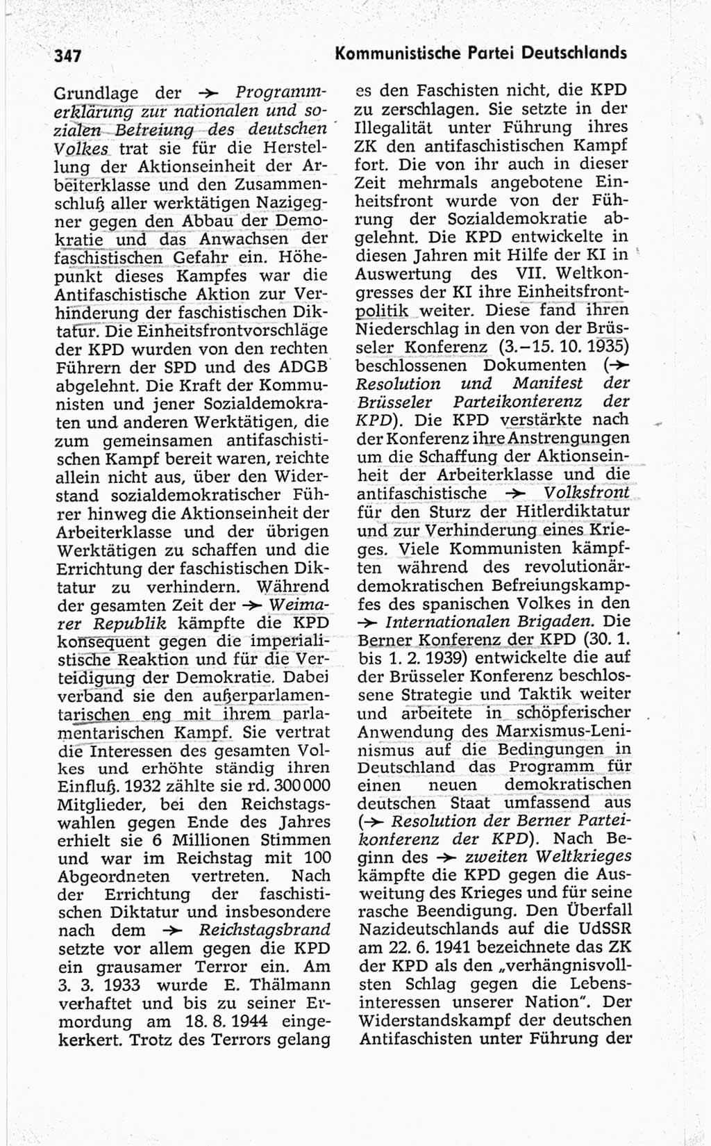 Kleines politisches Wörterbuch [Deutsche Demokratische Republik (DDR)] 1967, Seite 347 (Kl. pol. Wb. DDR 1967, S. 347)